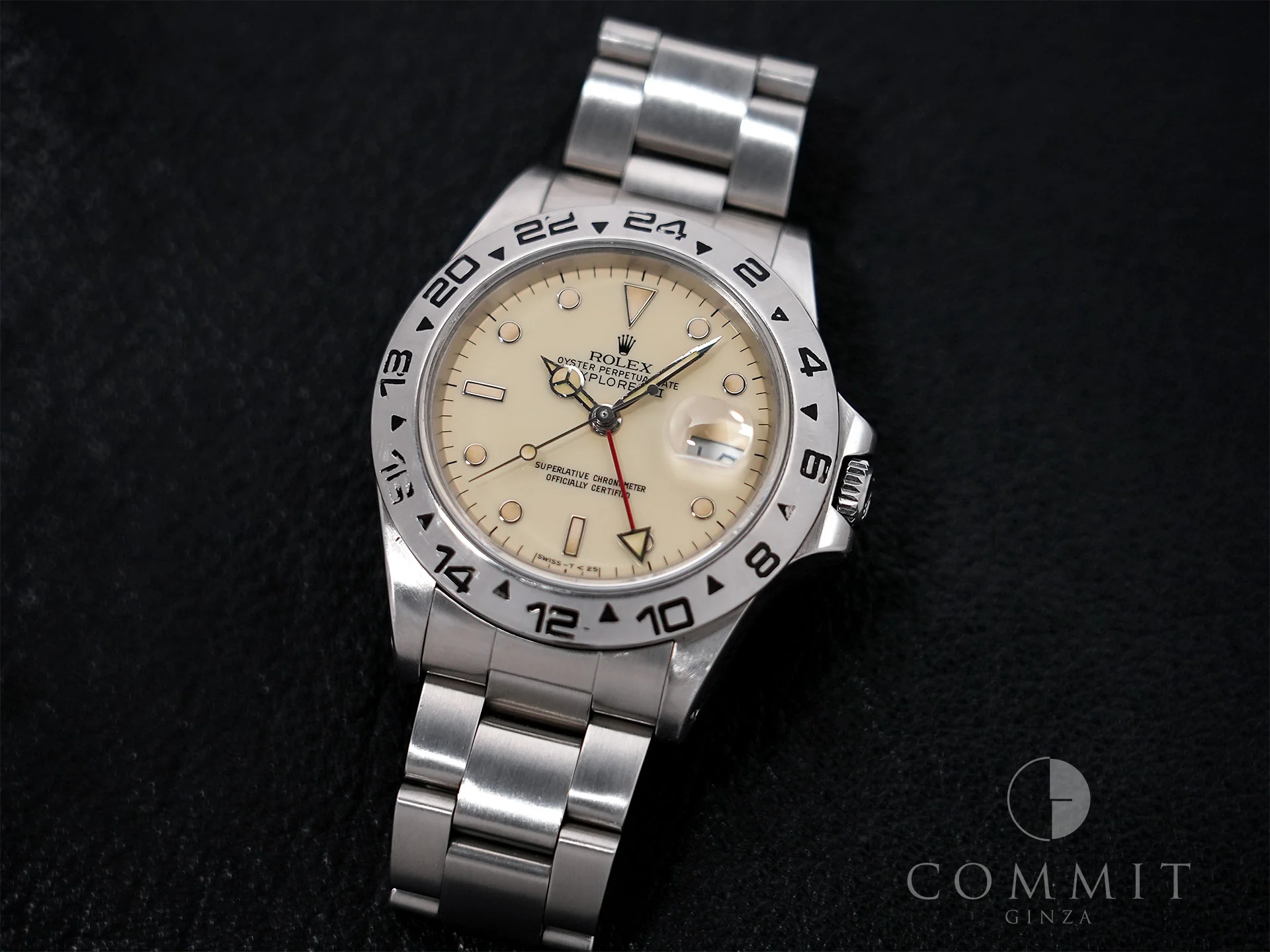 ロレックス エクスプローラーII Ref.16550 ステンレススチール アイボリー文字盤 オイスターブレスレット 中古 7df6agge - Image 11