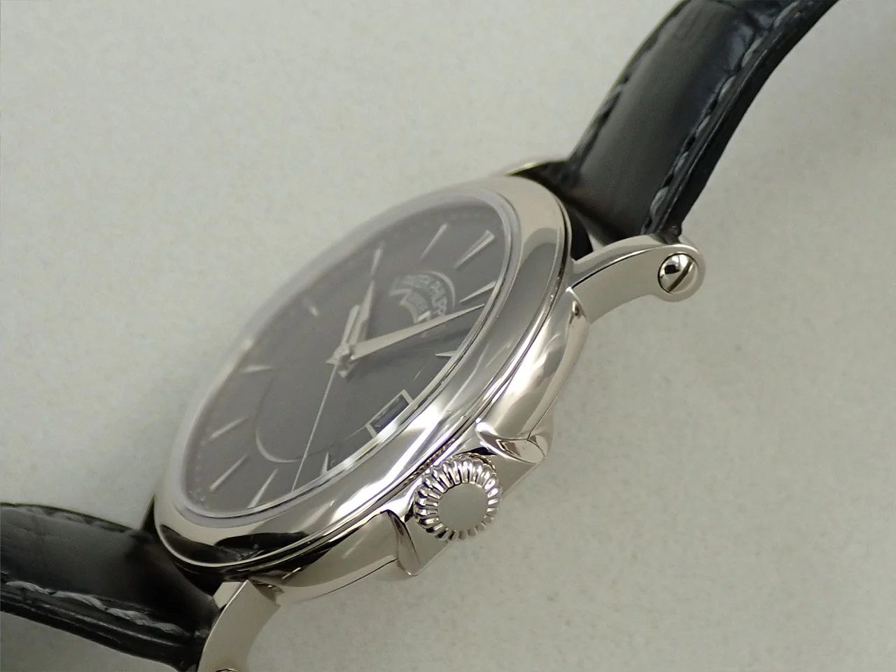 パテックフィリップ カラトラバ オフィサー Ref.5153G-001 ホワイトゴールド ブラック文字盤 - Image 4