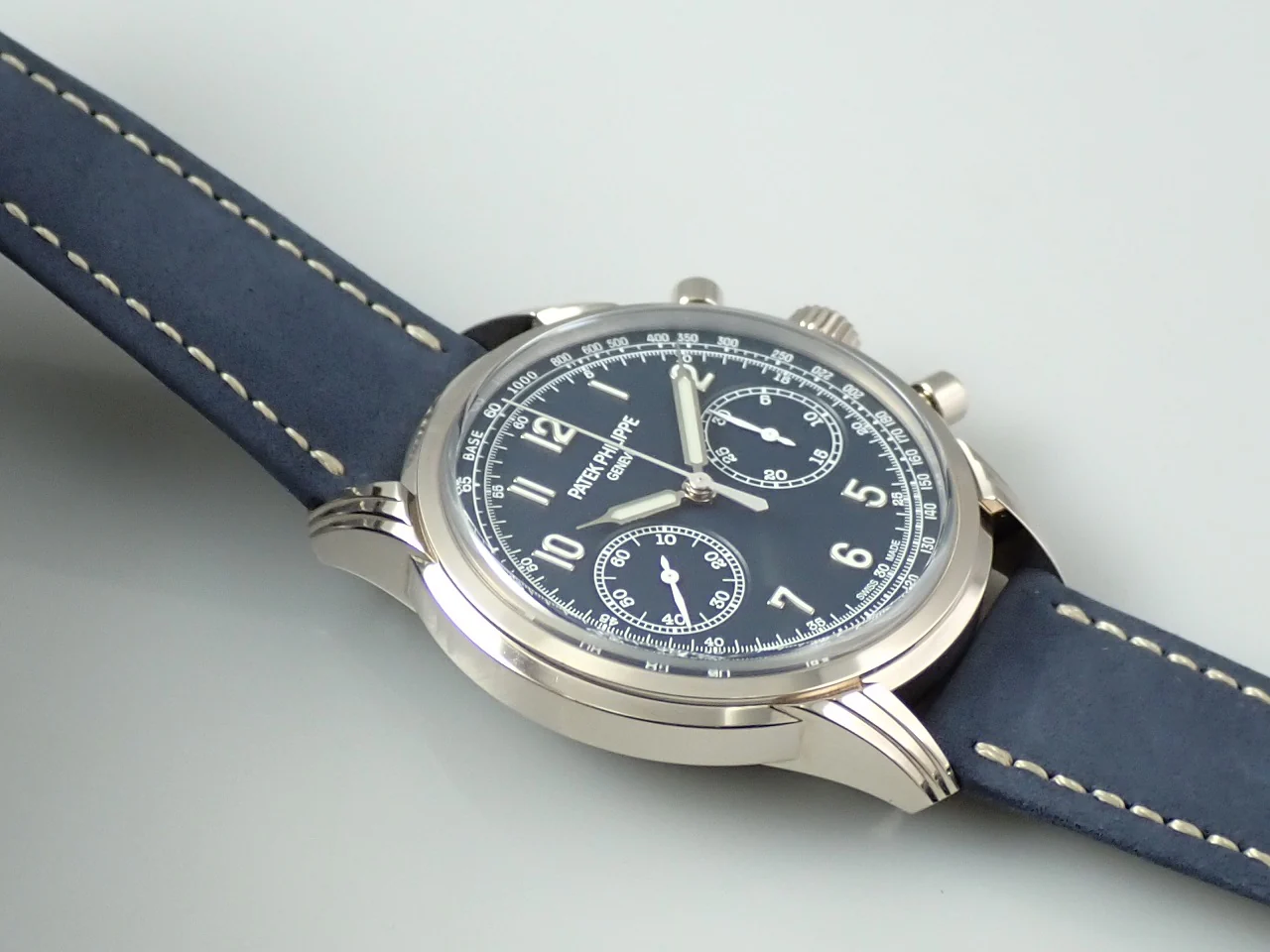 パテックフィリップ コンプリケーション クロノグラフ Ref.5172G-001 ホワイトゴールド ブルー文字盤 - Image 5