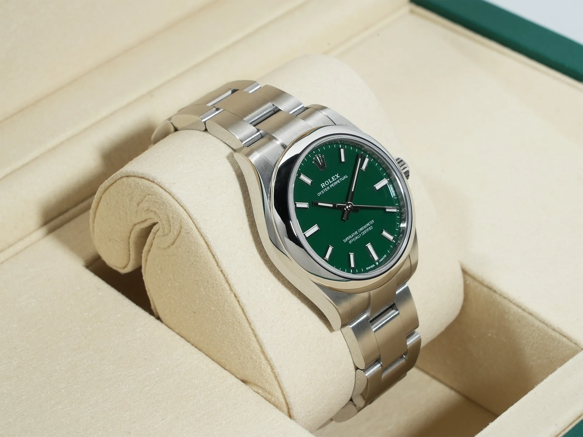 ロレックス オイスターパーペチュアル31 Ref.277200 ステンレススチール グリーン文字盤 - Image 5