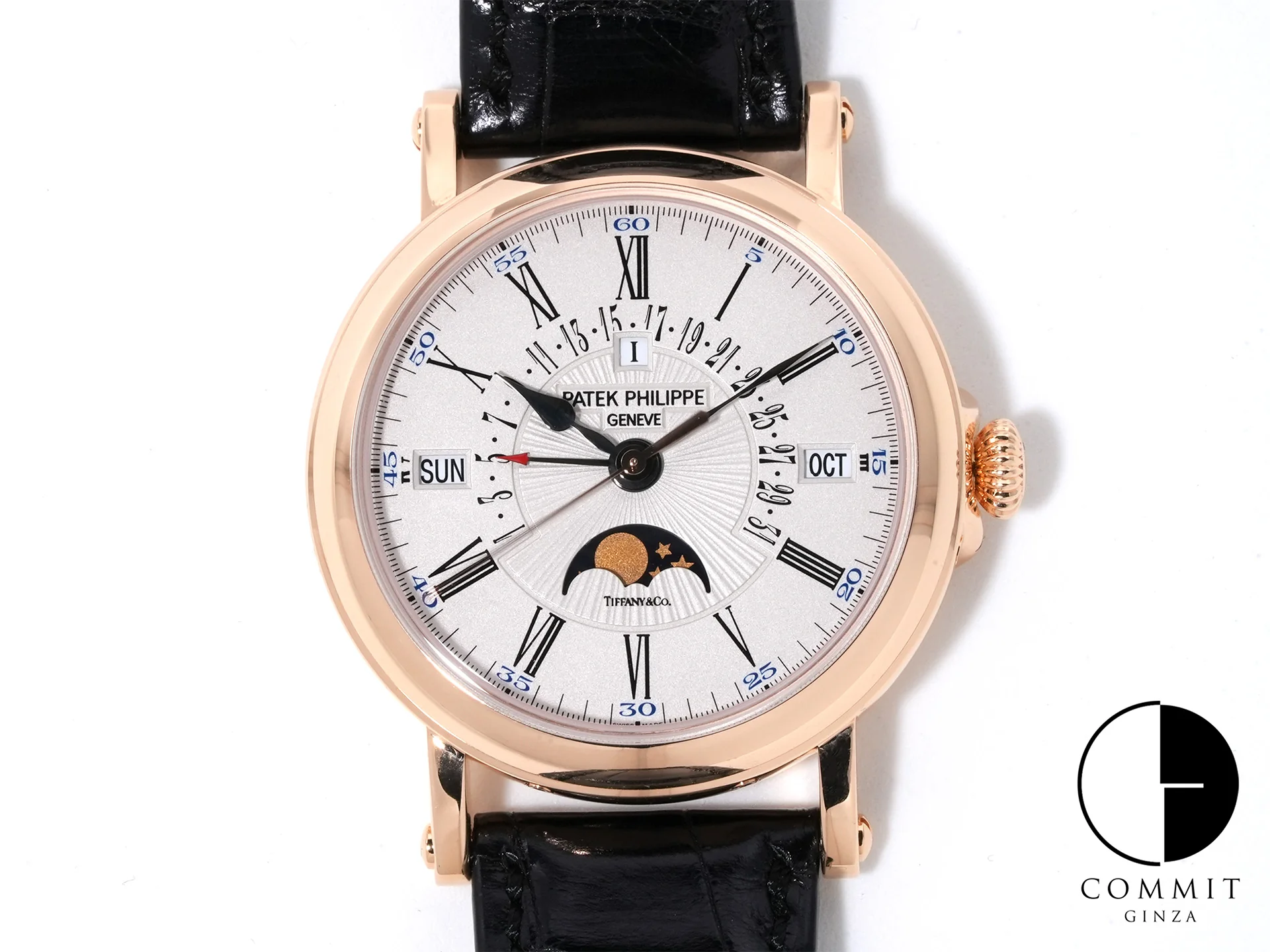 パテックフィリップ パーペチュアルカレンダー レトログラード TIFFANY&CO. Ref.5159R-001 ローズゴールド シルバー文字盤 美中古 7pe4ux3f