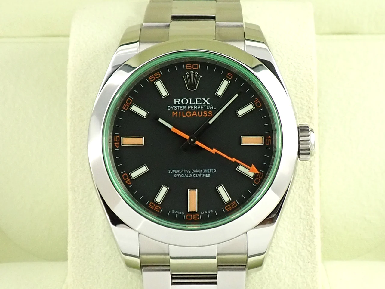 ロレックス ミルガウス Ref.116400GV ステンレススチール ブラック文字盤 - Image 2