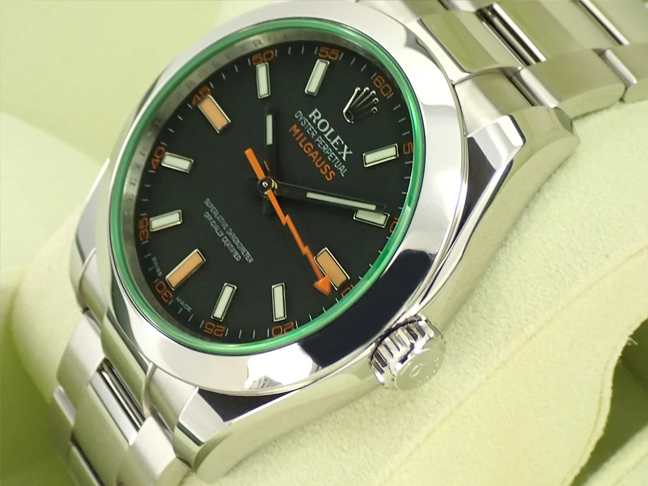 ロレックス ミルガウス Ref.116400GV ステンレススチール ブラック文字盤 - Image 4
