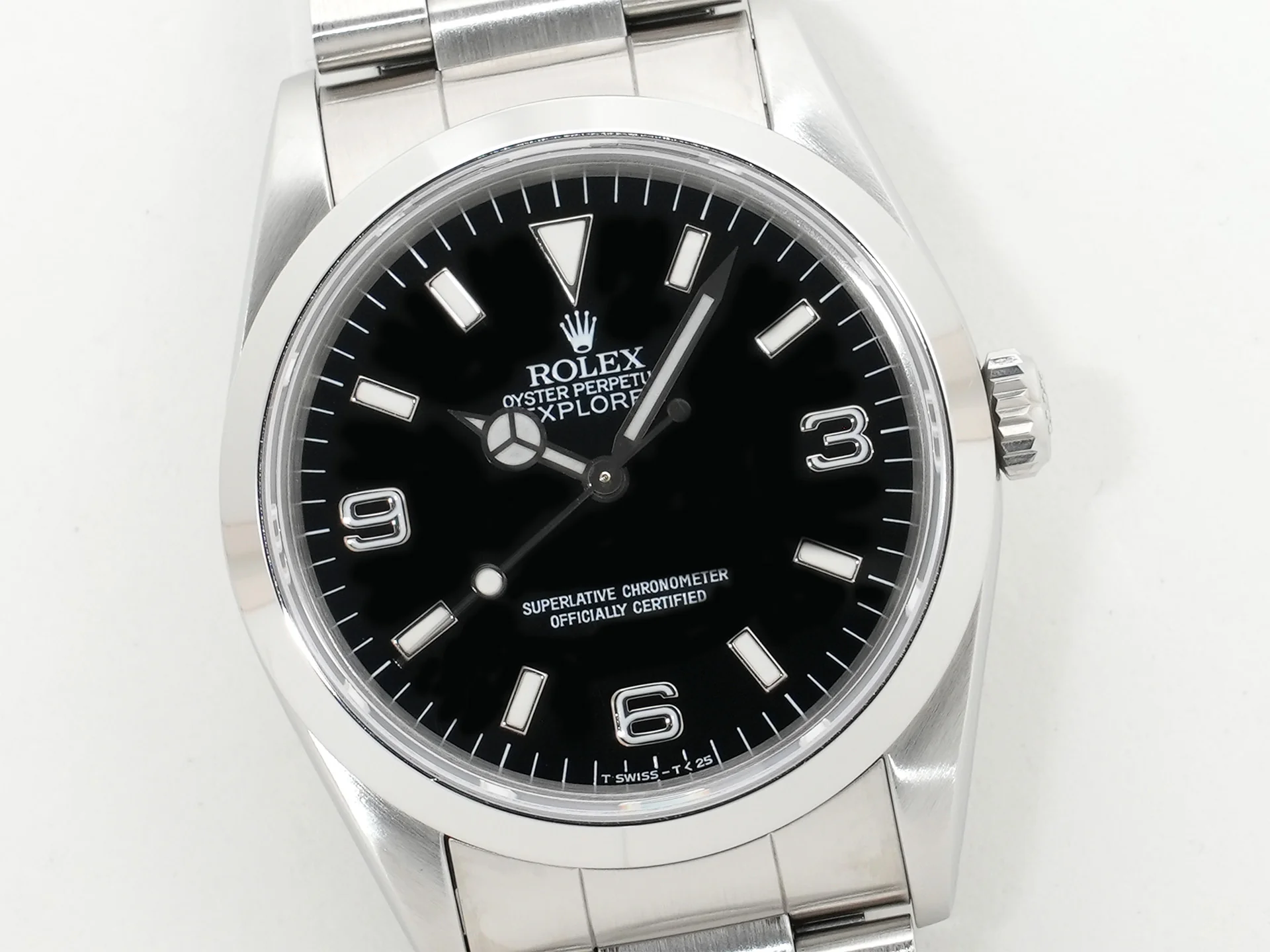 ロレックス エクスプローラーI Ref.14270 ステンレススチール ブラック文字盤 オイスターブレスレット 中古 7txdihcm - Image 3