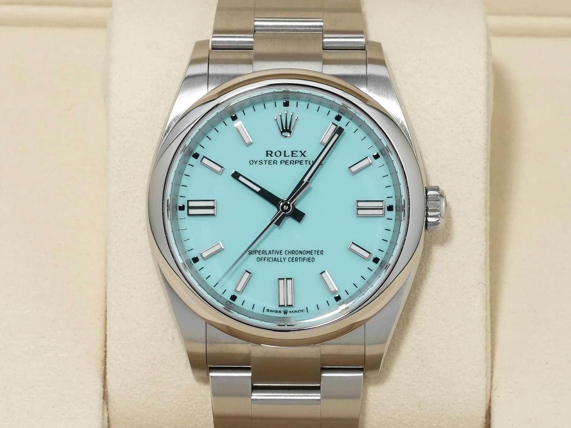 ロレックス オイスターパーペチュアル36 Ref.126000 ステンレススチール ターコイズ文字盤 未使用 7uwticmz - Image 2