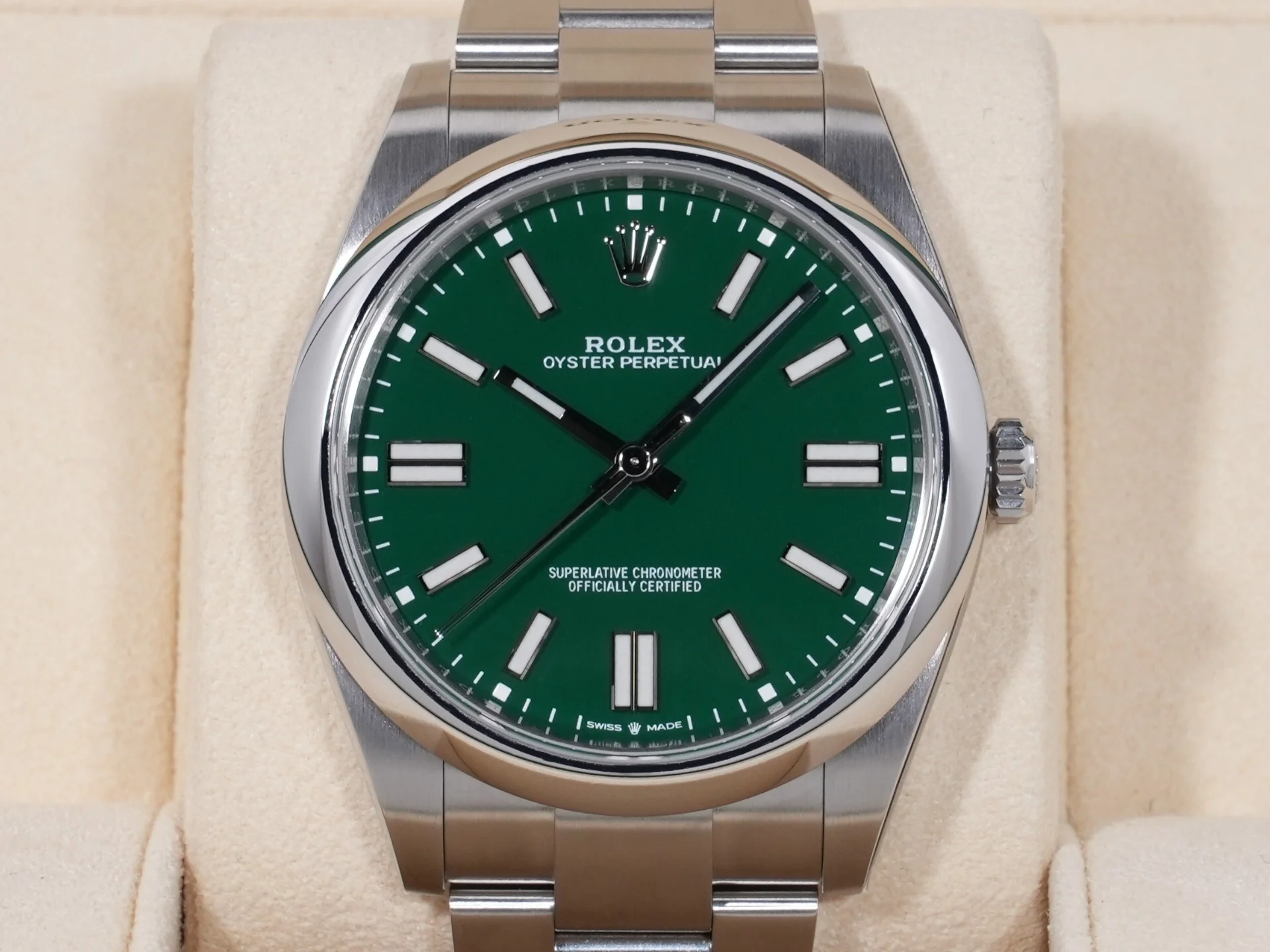ロレックス オイスターパーペチュアル41 Ref.124300 ステンレススチール グリーン文字盤 - Image 2