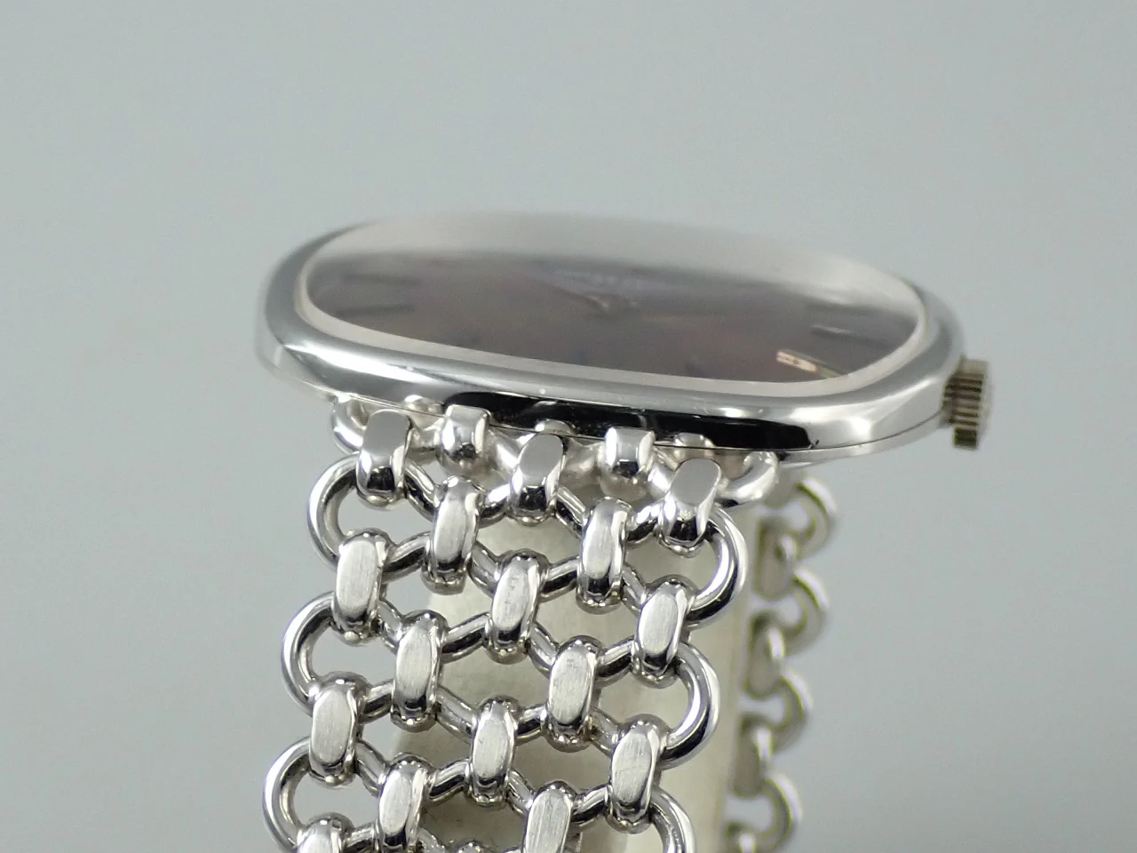 パテックフィリップ ゴールデンエリプス Ref.3644/002 ホワイトゴールド ブラウン文字盤 - Image 6