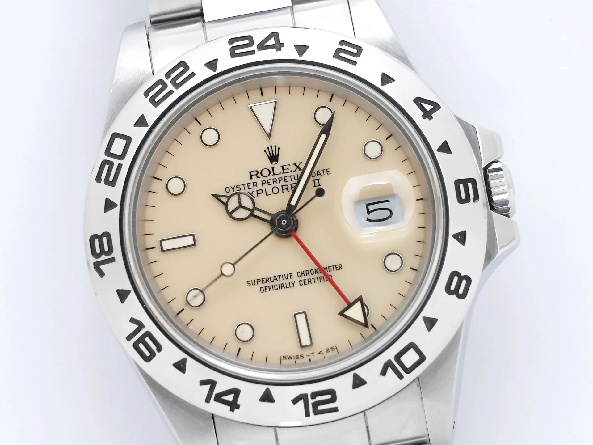ロレックス エクスプローラーII Ref.16550 ステンレススチール アイボリー文字盤 - Image 3