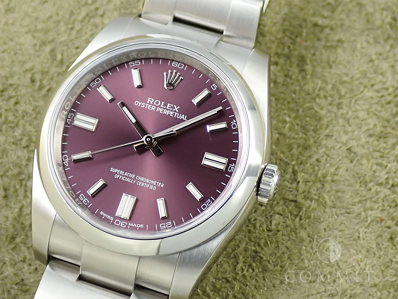 ロレックス オイスターパーペチュアル36 Ref.116000 ステンレススチール レッドグレープ文字盤 - Image 11