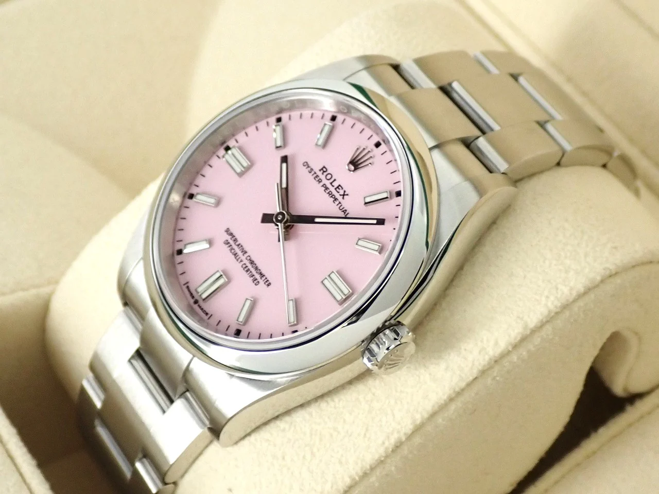 ロレックス オイスターパーペチュアル36 Ref.126000 ステンレススチール キャンディピンク文字盤 - Image 4