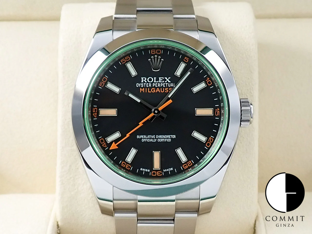 ロレックス ミルガウス Ref.116400GV ステンレススチール ブラック文字盤