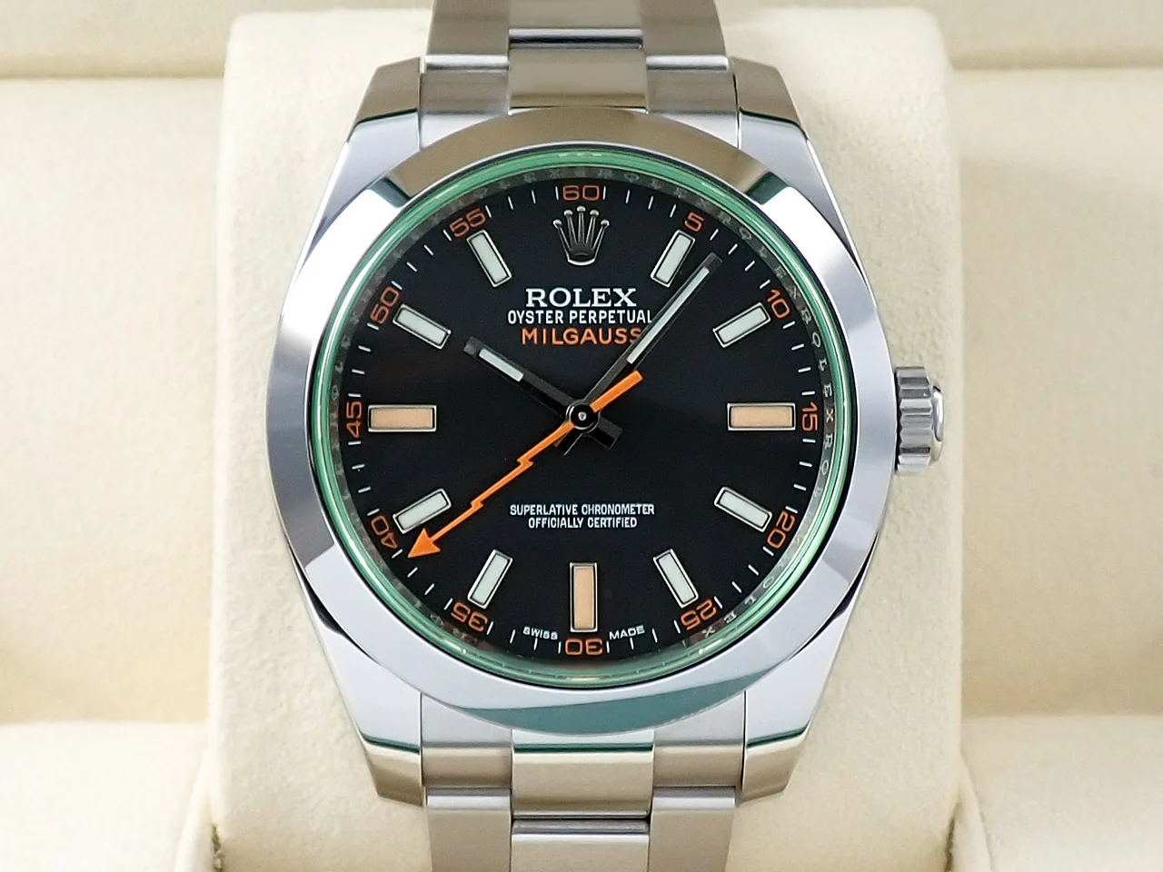 ロレックス ミルガウス Ref.116400GV ステンレススチール ブラック文字盤 - Image 2