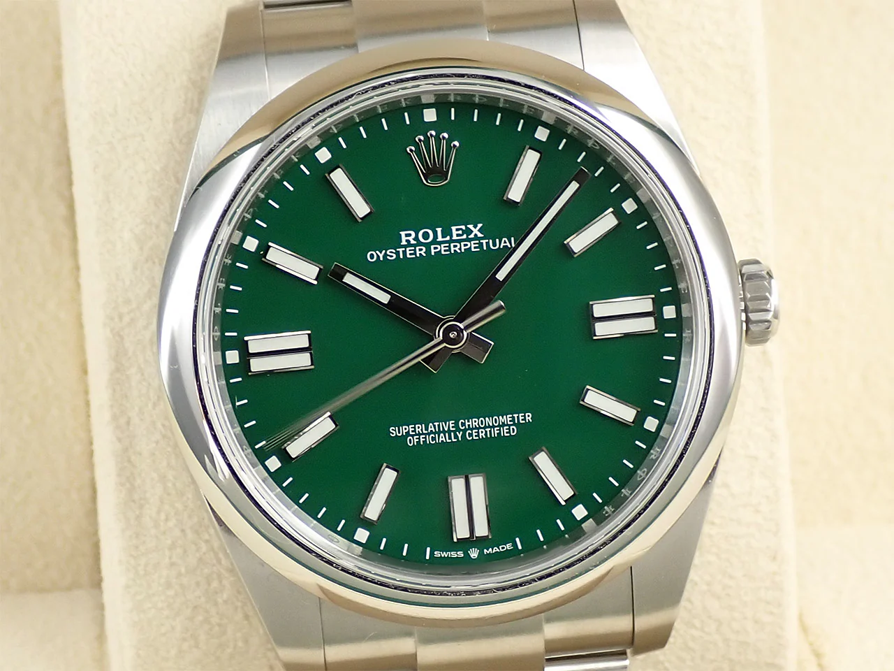 ロレックス オイスターパーペチュアル41 Ref.124300 ステンレススチール グリーン文字盤 - Image 3