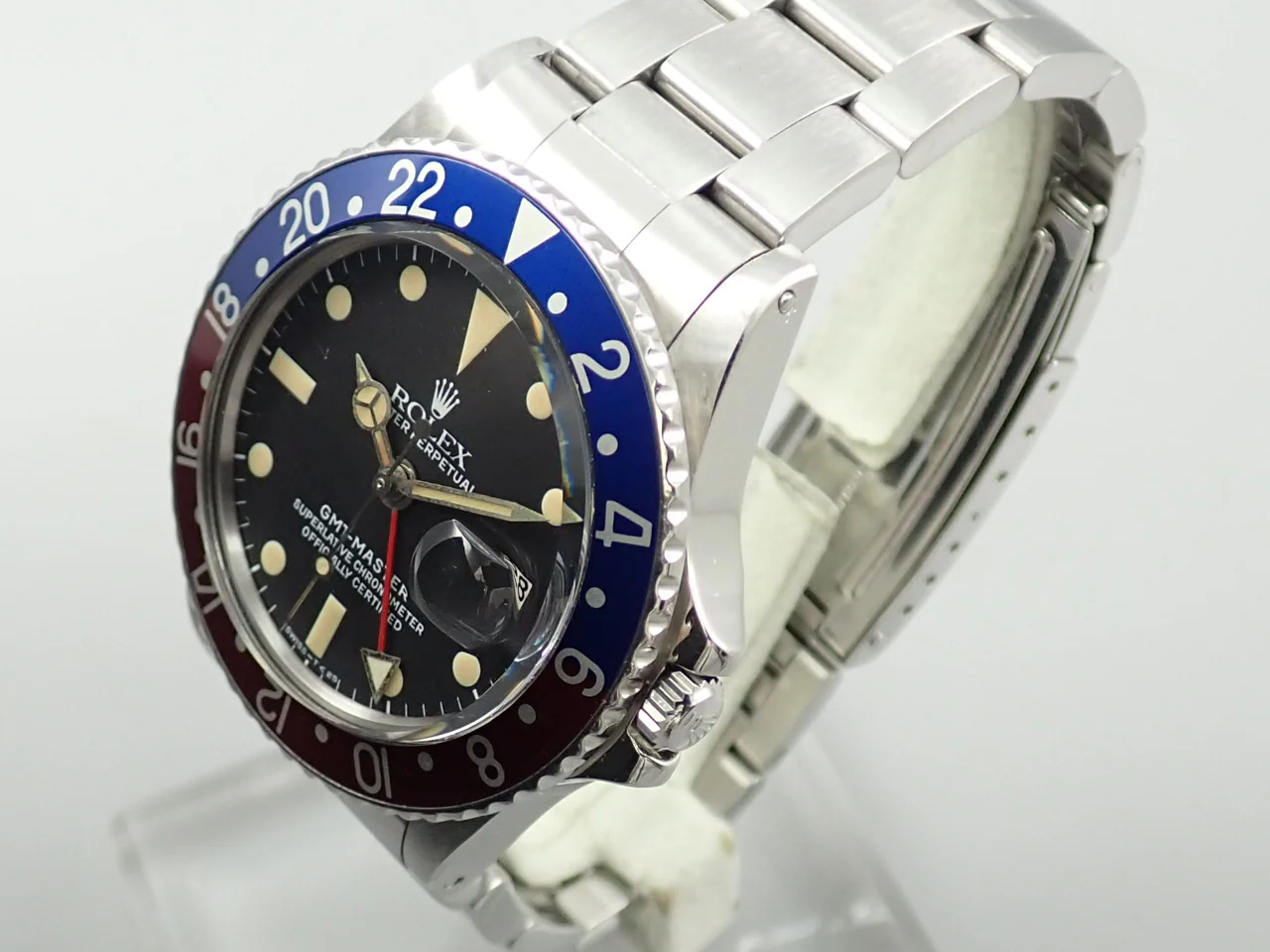 ロレックス GMTマスター Ref.1675 ステンレススチール ブラック文字盤 オイスターブレスレット - Image 4