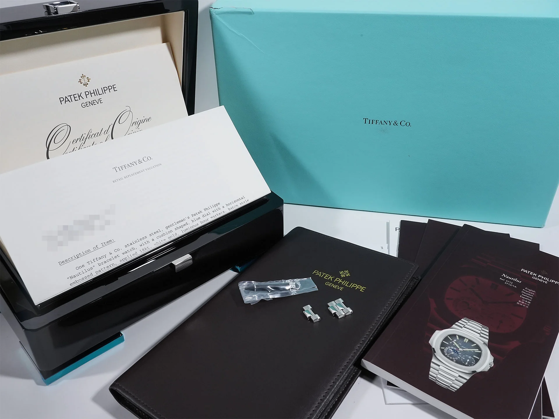 パテックフィリップ ノーチラス プチコンプリケーション TIFFANY&CO. Ref.5712/1A-001 ステンレススチール ブルー文字盤 - Image 10