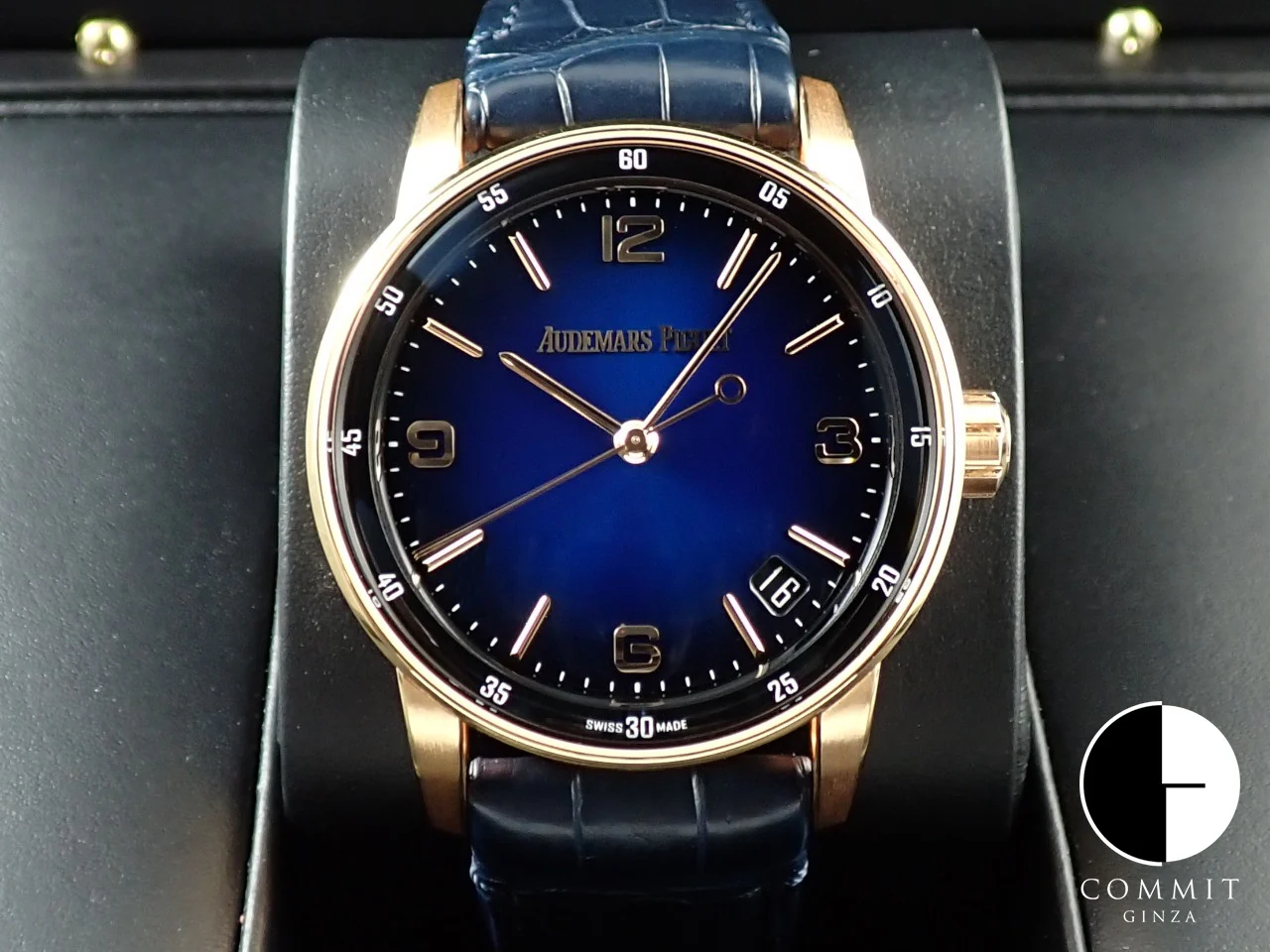 オーデマピゲ CODE 11.59 バイ オーデマ ピゲ Ref.15210OR.OO.A028CR.01 ピンクゴールド スモークブルーラッカー文字盤