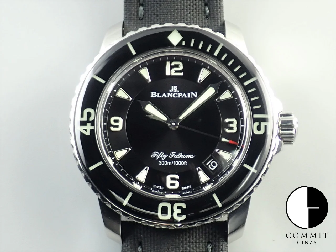 ブランパン フィフティ ファゾムス Ref.5015-1130-52A ブラック文字盤 美品 93R1H1KF