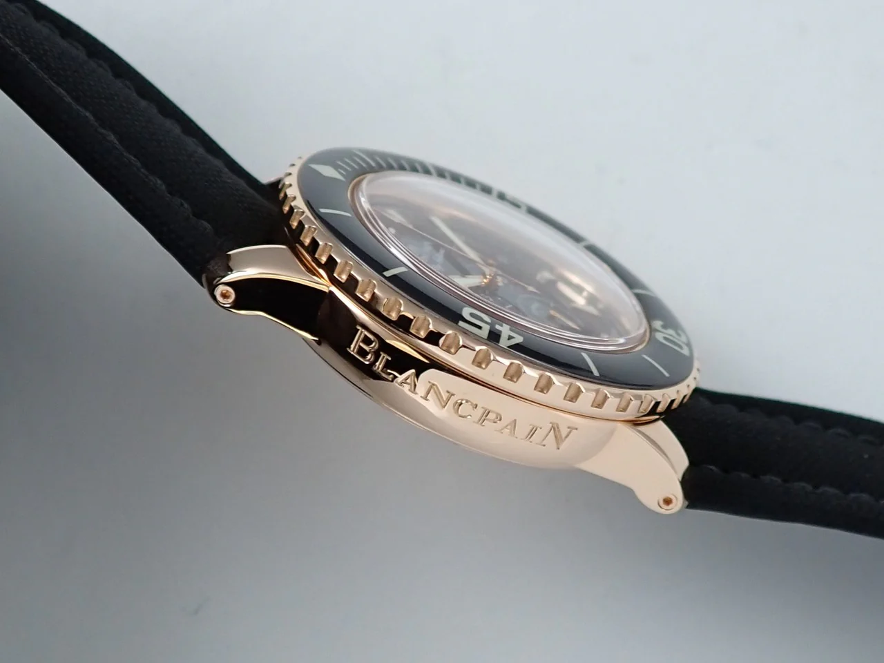 ブランパン フィフティ ファゾムス フライバック クロノグラフ Ref.5085F-3630-52A ブラック文字盤 中古 948PXAMA - Image 5