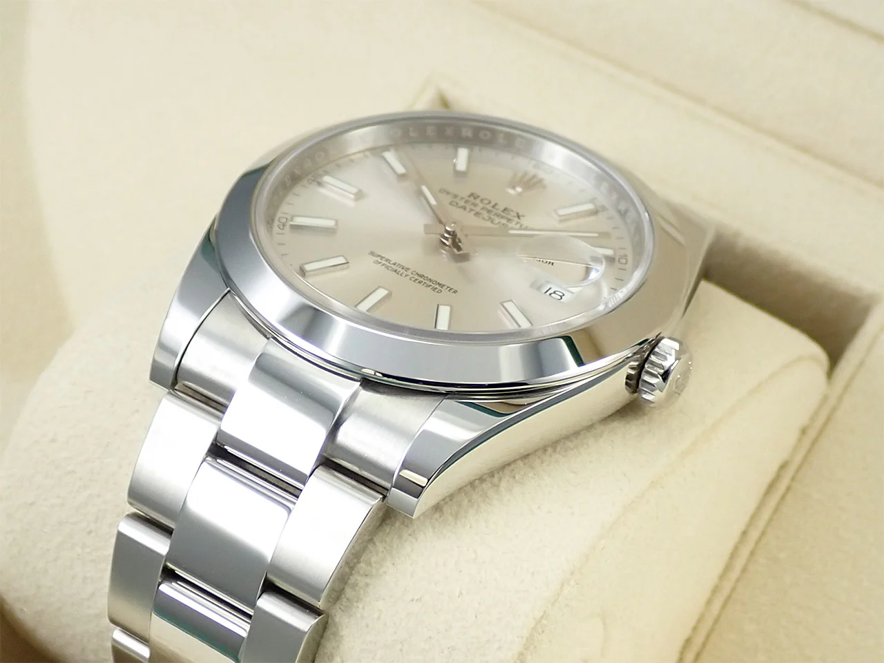ロレックス デイトジャスト41 Ref.126300 ステンレススチール シルバー文字盤 オイスターブレスレット 美品 959V745K - Image 6