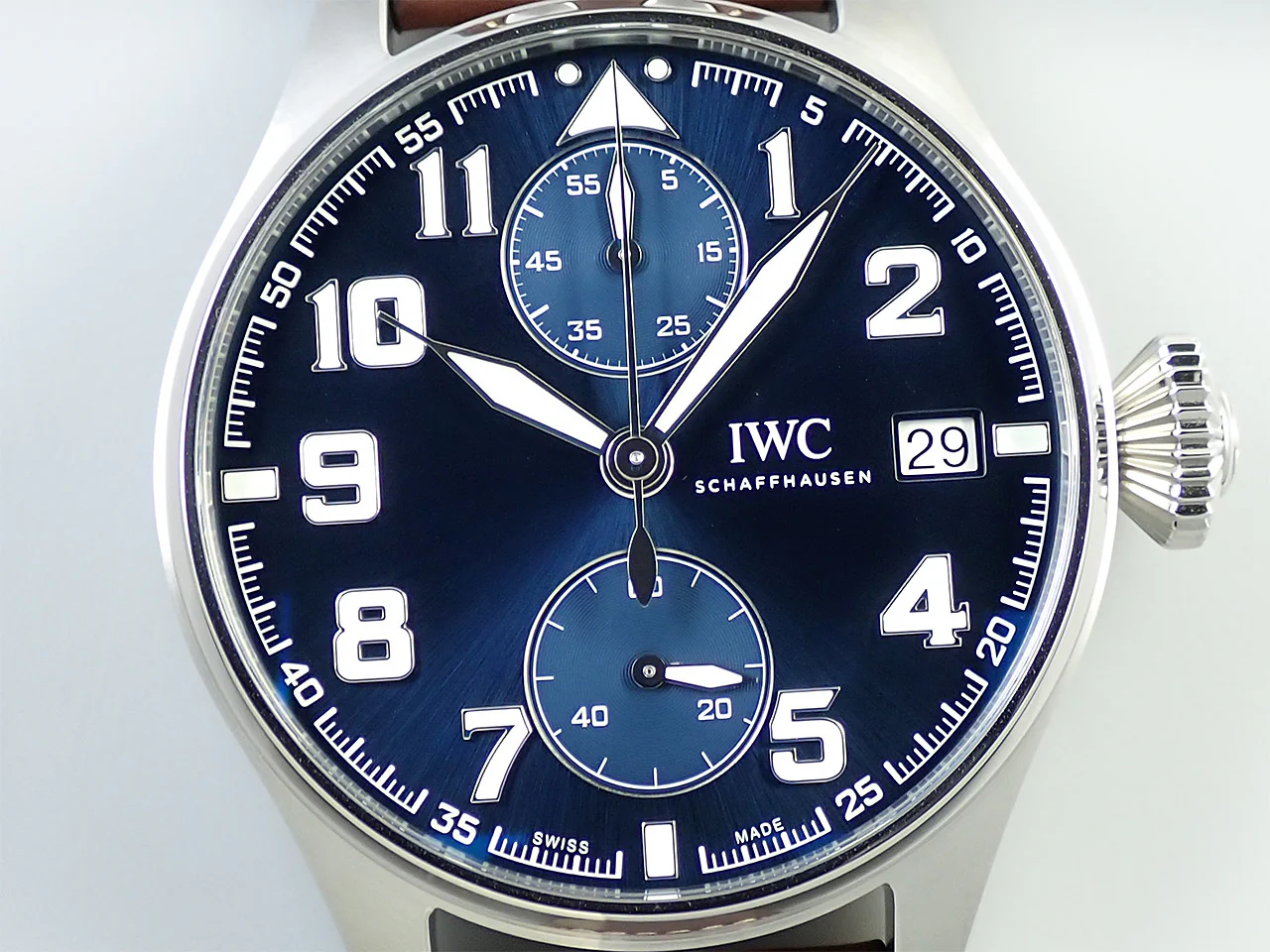IWC ビッグパイロットウォッチ モノプッシャー プティ・プランス Ref.IW515202 ブルー文字盤 未使用 973WJCPR - Image 3