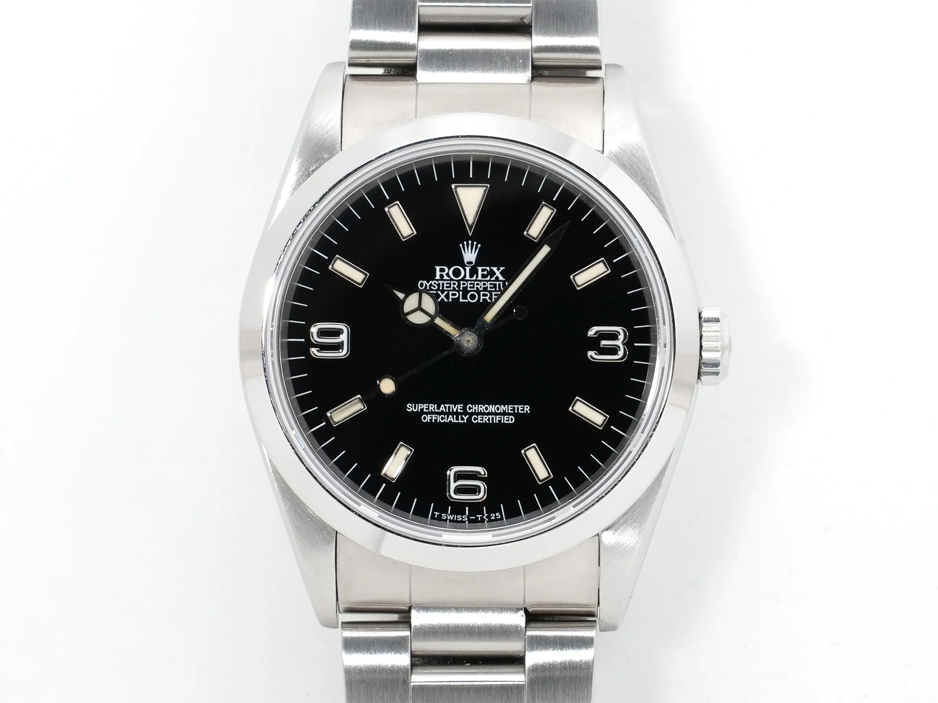 ロレックス エクスプローラーI Ref.14270 ステンレススチール ブラック文字盤 オイスターブレスレット 中古 975rwtg2 - Image 2