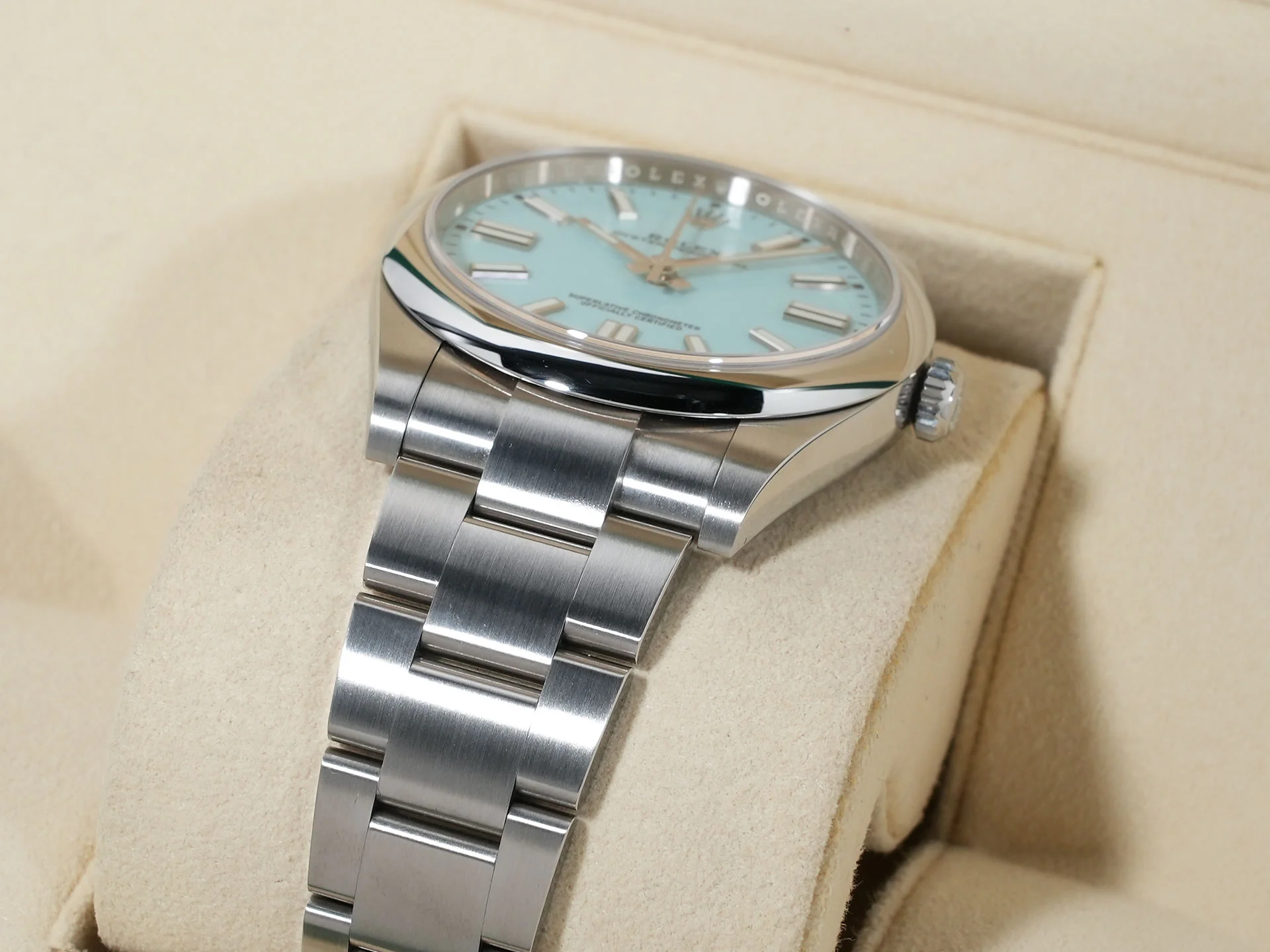 ロレックス オイスターパーペチュアル41 Ref.124300 ステンレススチール ターコイズ文字盤 - Image 6