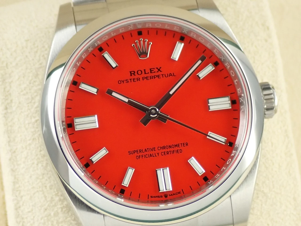 ロレックス オイスターパーペチュアル36 Ref.126000 ステンレススチール コーラルレッド文字盤 - Image 3