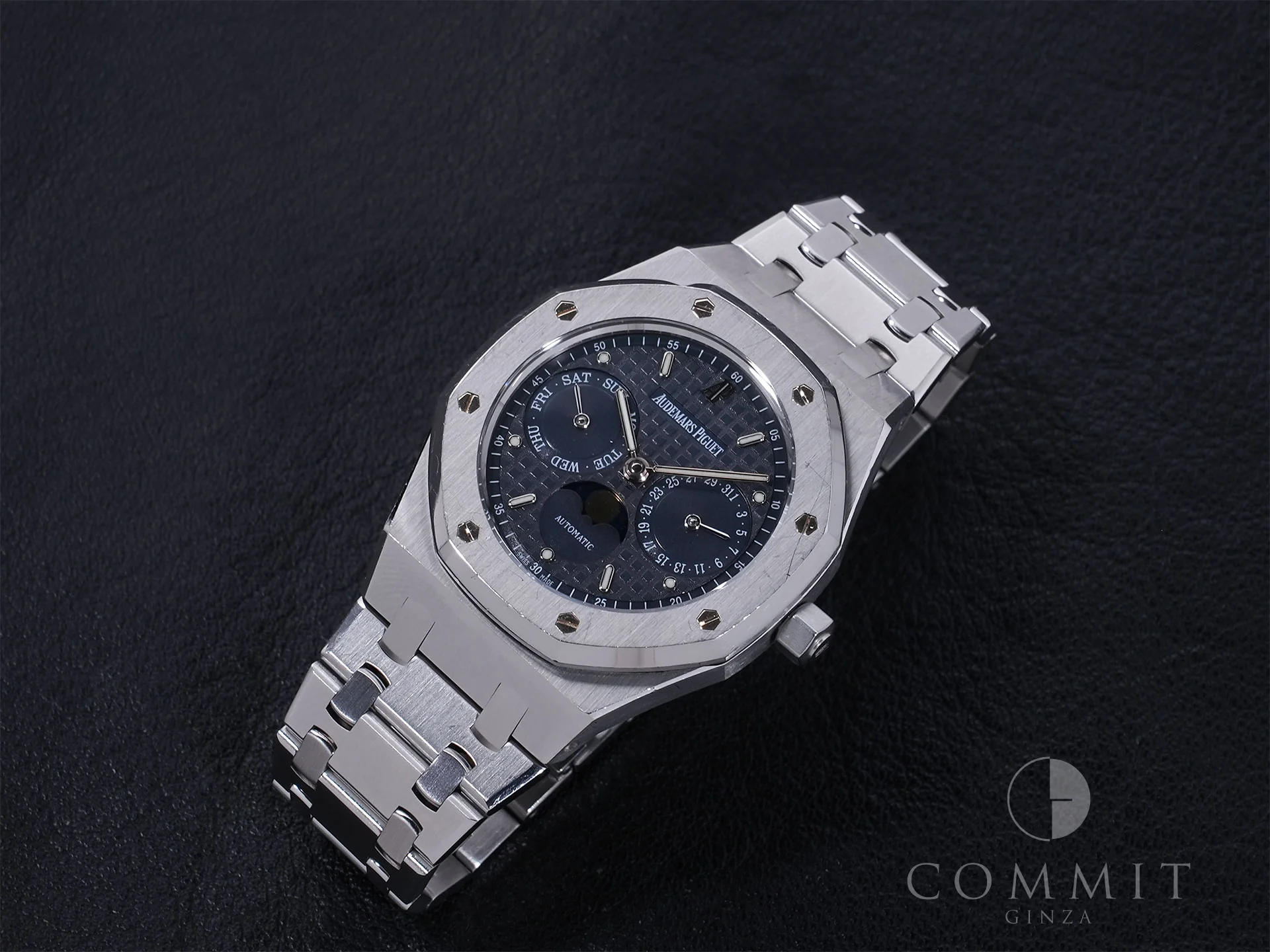 オーデマピゲ ロイヤルオーク デイデイト ムーンフェイズ Ref.25594ST.OO.0789ST.05 ステンレススチール ブルー文字盤 中古 9dtnwyjp - Image 11