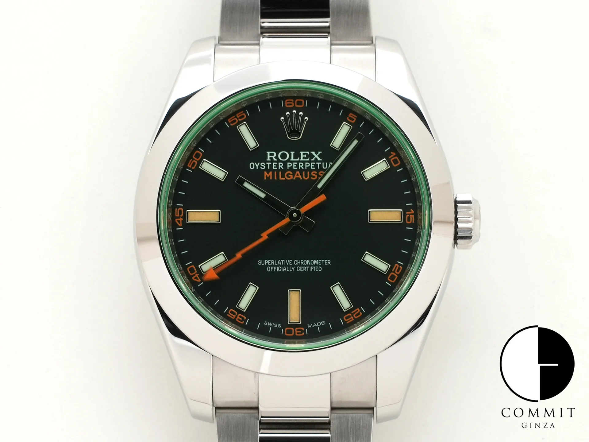 ロレックス ミルガウス Ref.116400GV ステンレススチール ブラック文字盤