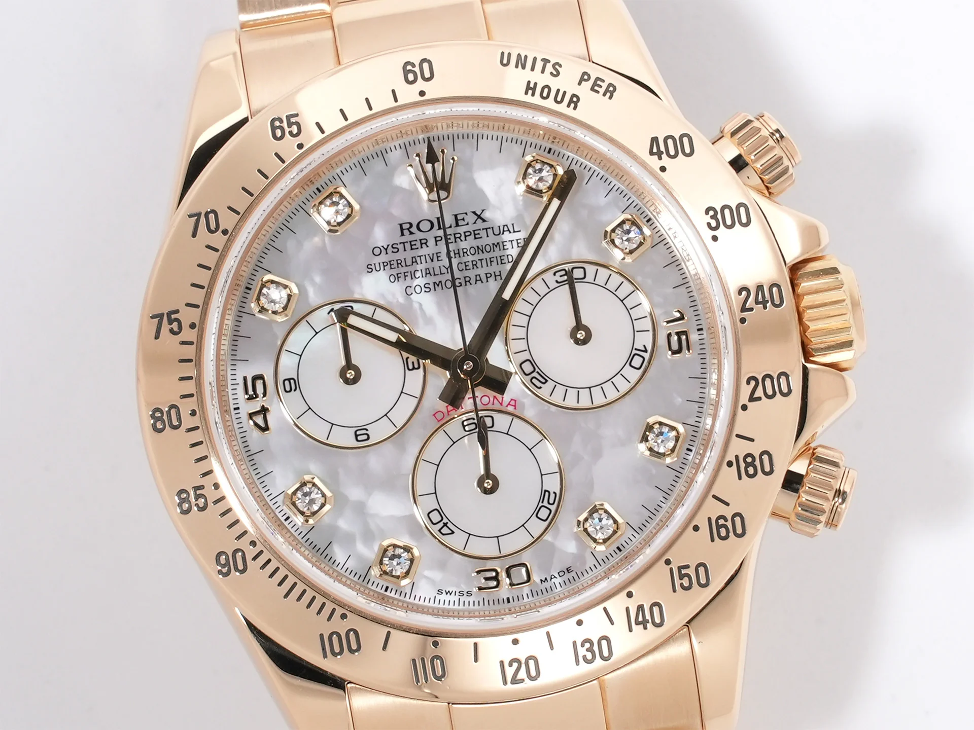 ロレックス デイトナ Ref.116528 イエローゴールド ホワイトシェルx8Pダイヤ文字盤 美中古 9jmm3tj4 - Image 3