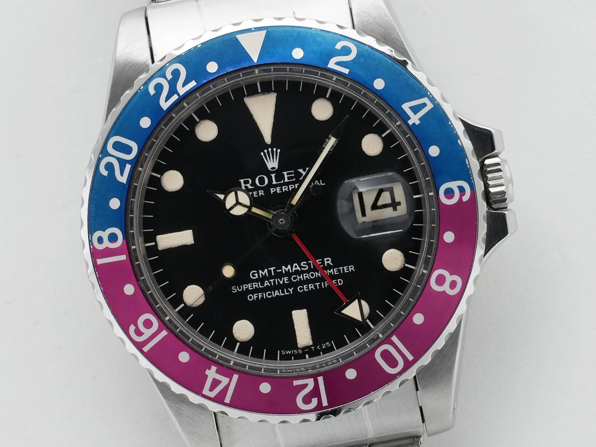ロレックス GMTマスター Ref.1675 ステンレススチール ブラック文字盤 オイスターブレスレット 中古 9kz8c82k - Image 3