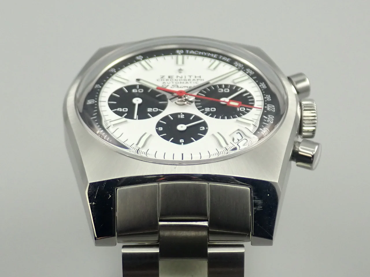ゼニス エルプリメロ A384 クロノマスター Ref.03.A384.400/21.M384 ホワイト文字盤 中古 9Y0FLCML - Image 6
