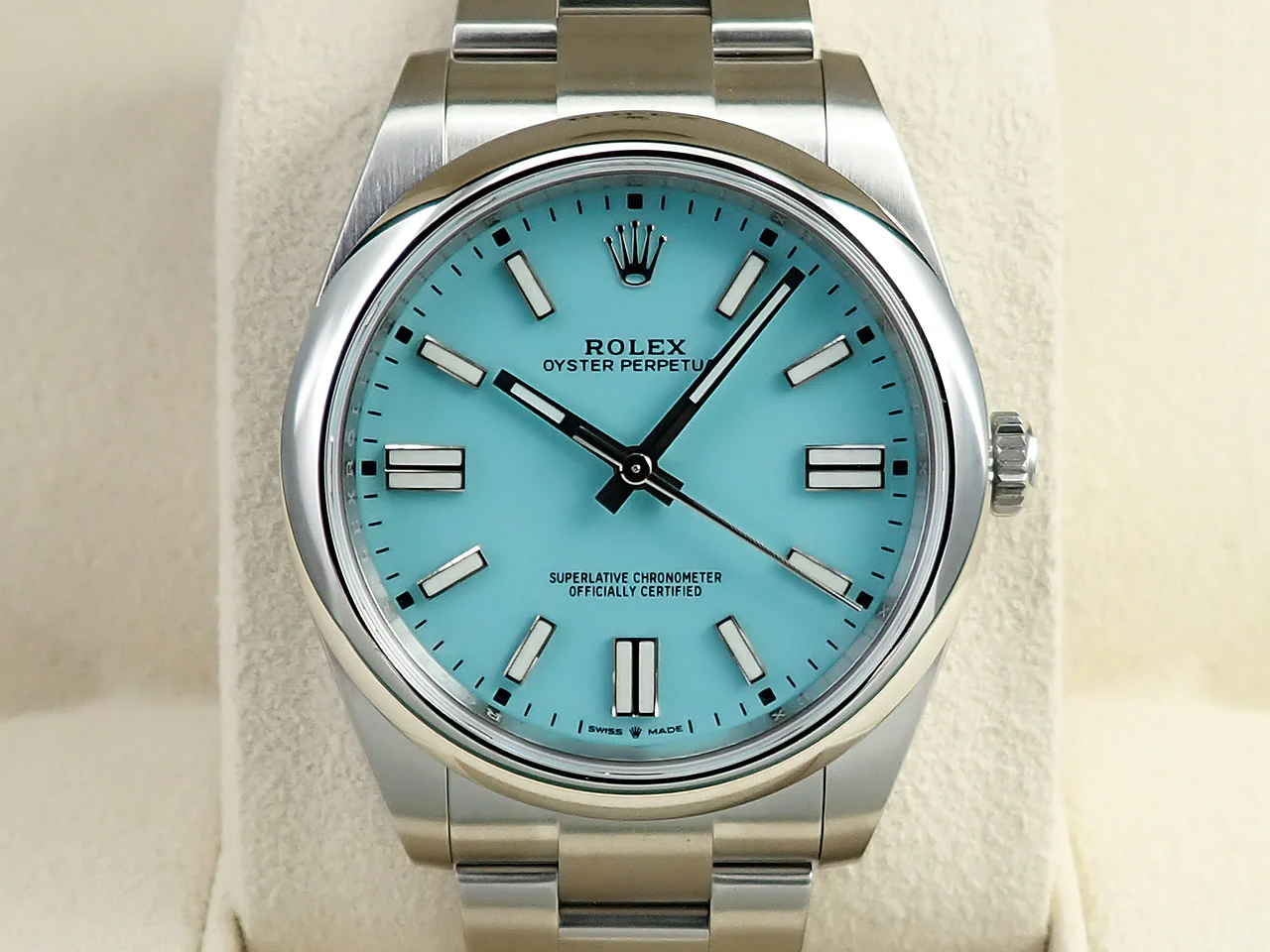ロレックス オイスターパーペチュアル41 Ref.124300 ステンレススチール ターコイズ文字盤 - Image 2