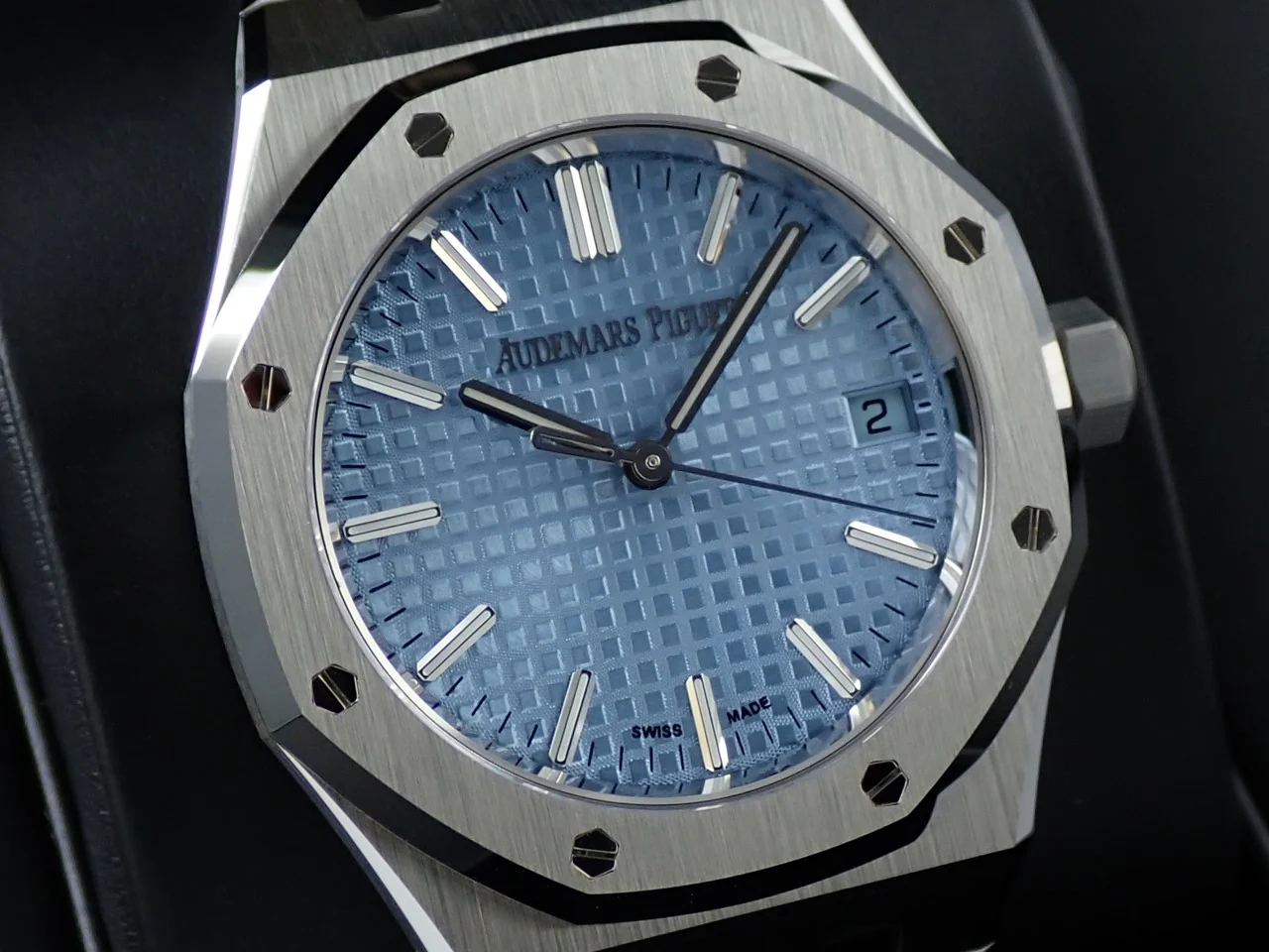 オーデマピゲ ロイヤルオーク Ref.15550ST.OO.1356ST.08 ステンレススチール ライトブルー文字盤 - Image 3
