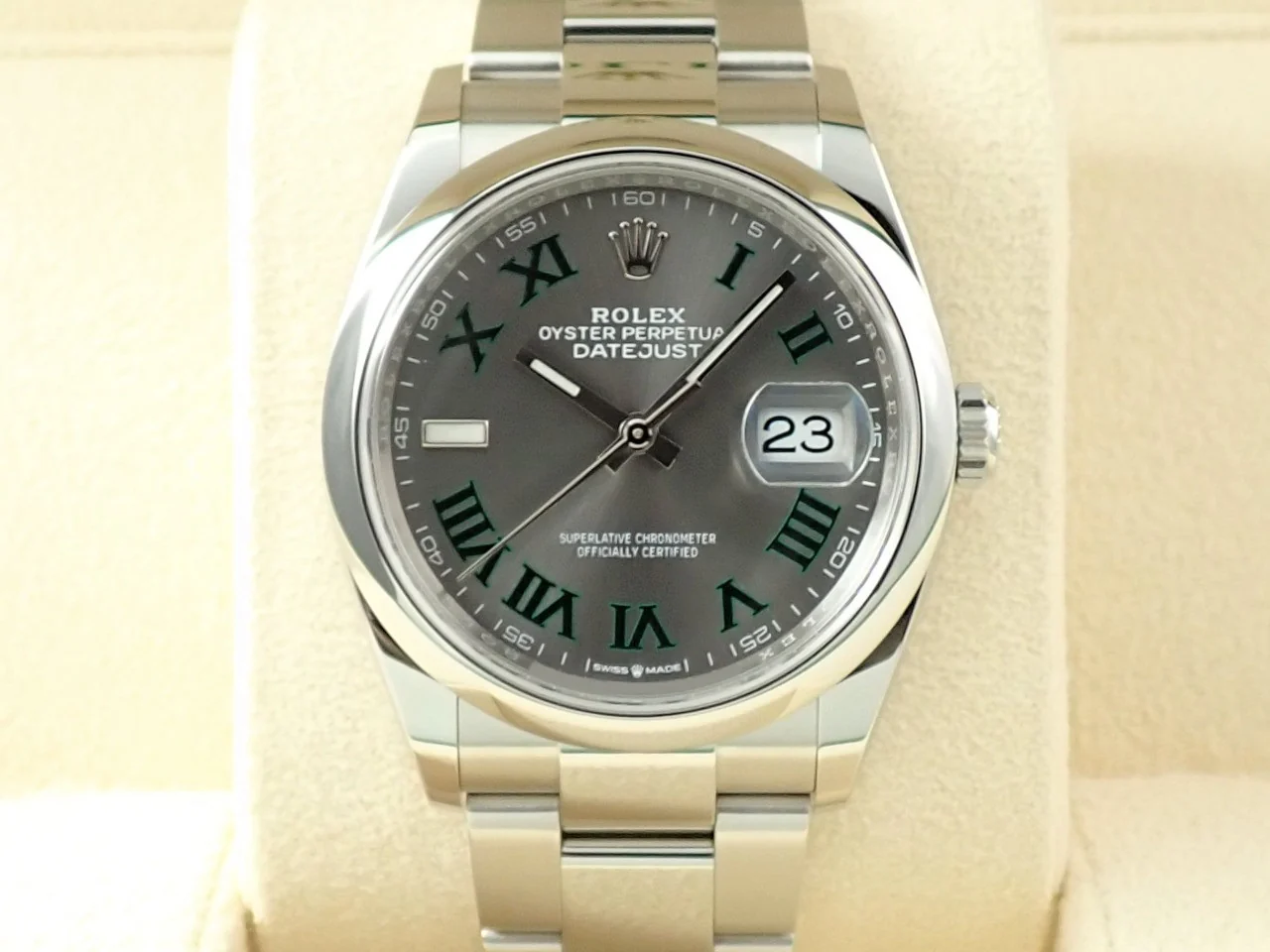 ロレックス デイトジャスト36 Ref.126200 ステンレススチール スレートローマン文字盤 オイスターブレスレット 未使用 A5693LKF - Image 2