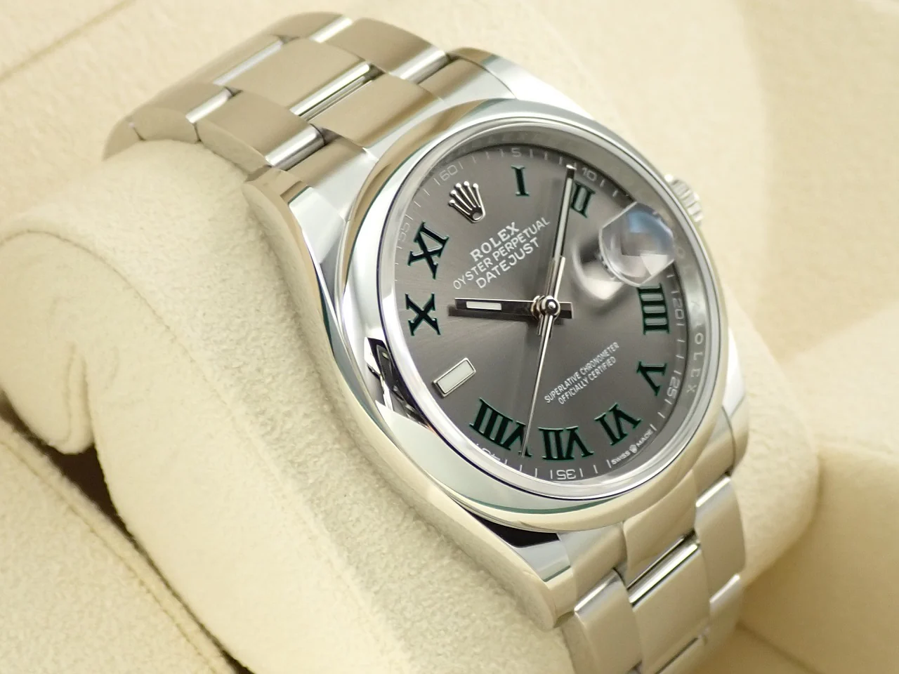 ロレックス デイトジャスト36 Ref.126200 ステンレススチール スレートローマン文字盤 オイスターブレスレット 未使用 A5693LKF - Image 5
