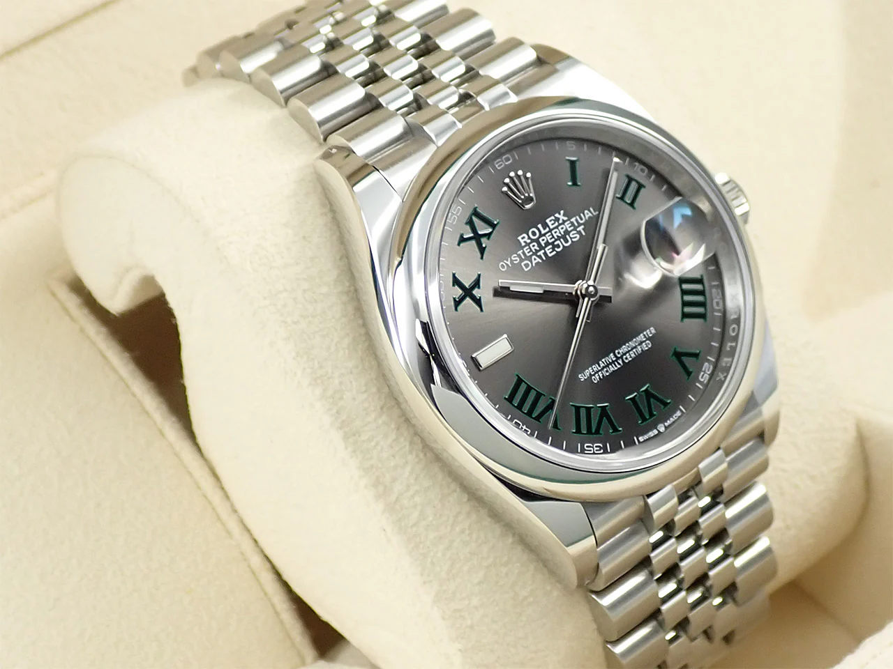 ロレックス デイトジャスト36 Ref.126200 ステンレススチール スレート文字盤 ジュビリーブレスレット - Image 5