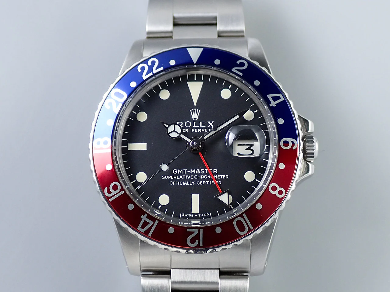 ロレックス GMTマスター Ref.1675 ステンレススチール ブラック文字盤 オイスターブレスレット - Image 2