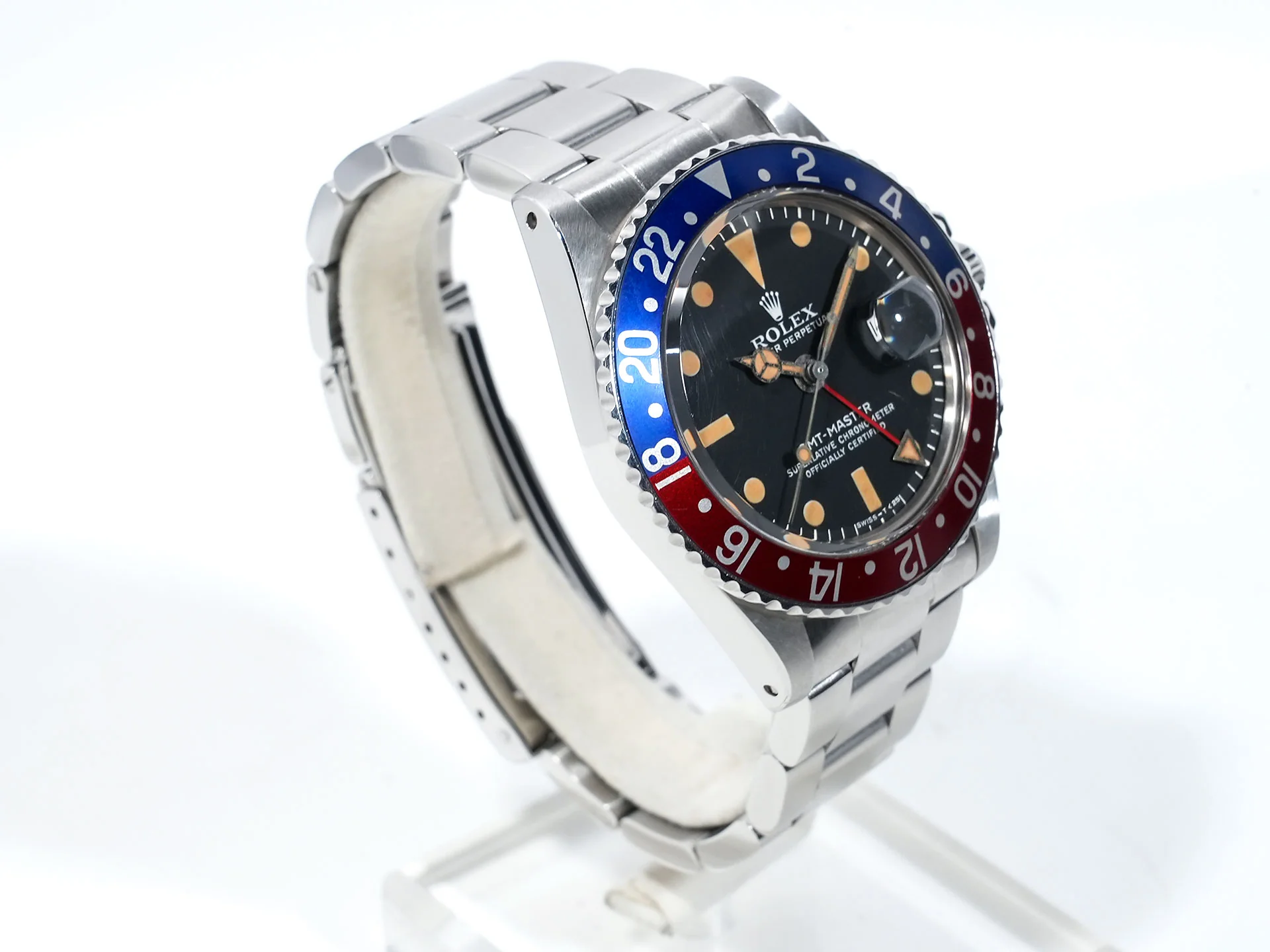 ロレックス GMTマスター Ref.1675 ステンレススチール ブラック文字盤 オイスターブレスレット 中古 abtcy6uf - Image 5