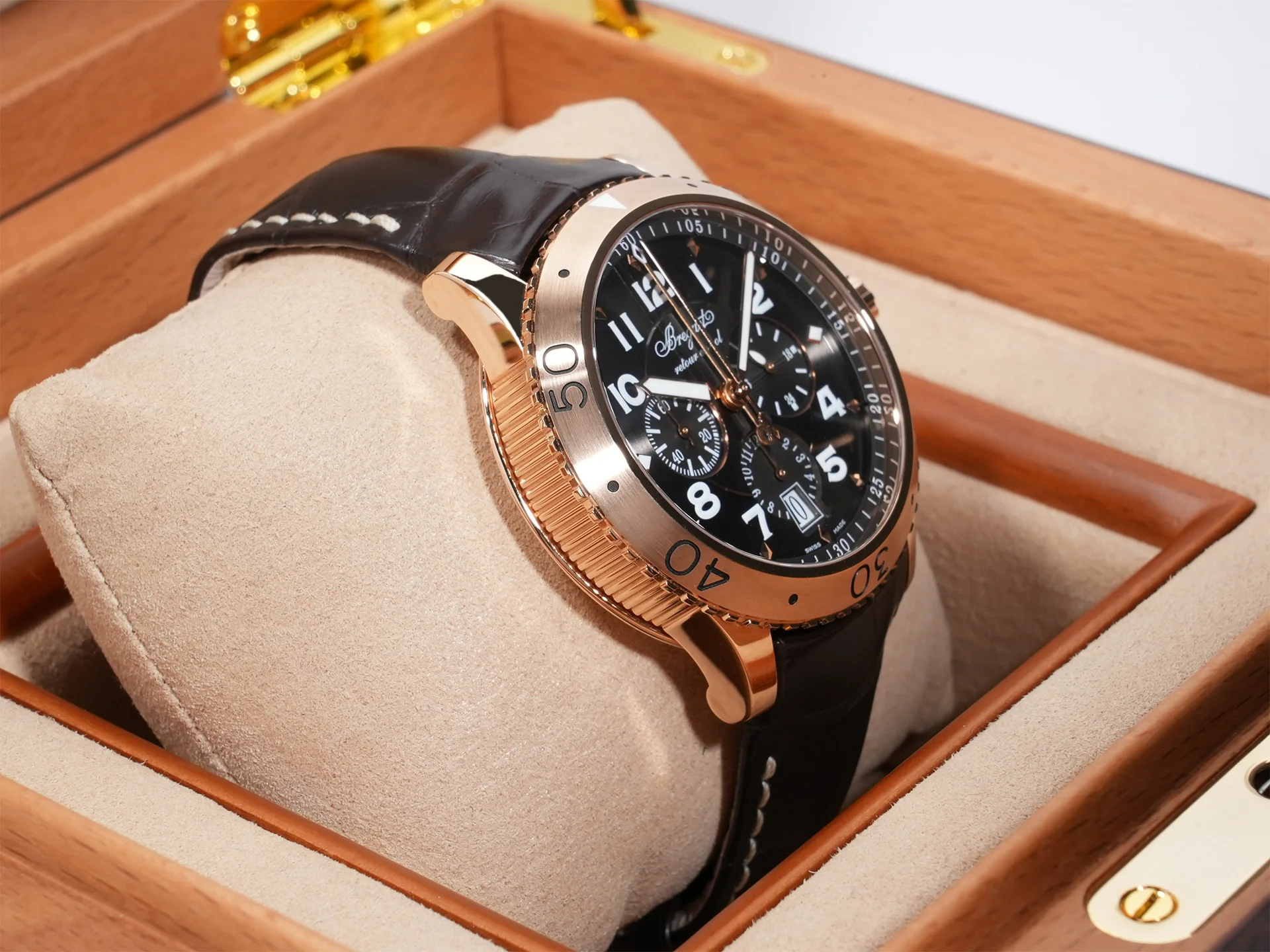 ブレゲ タイプ XXI Ref.3810BR/92/9ZU 18KRG ブラウン文字盤 美品 af3hkz4p - Image 5