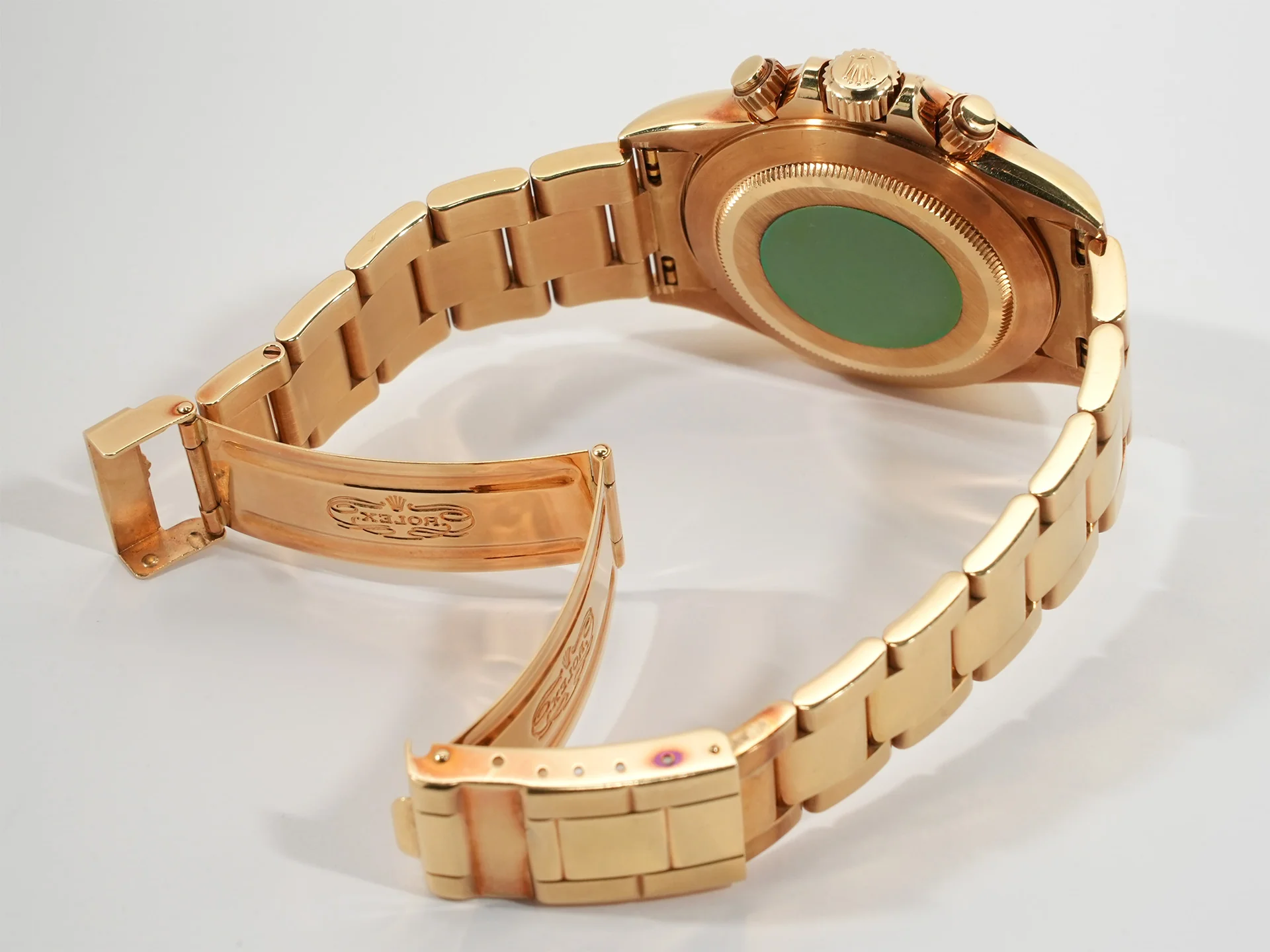 ロレックス デイトナ エルプリメロ Ref.16528G イエローゴールド ブラックx8Pダイヤ文字盤 - Image 8