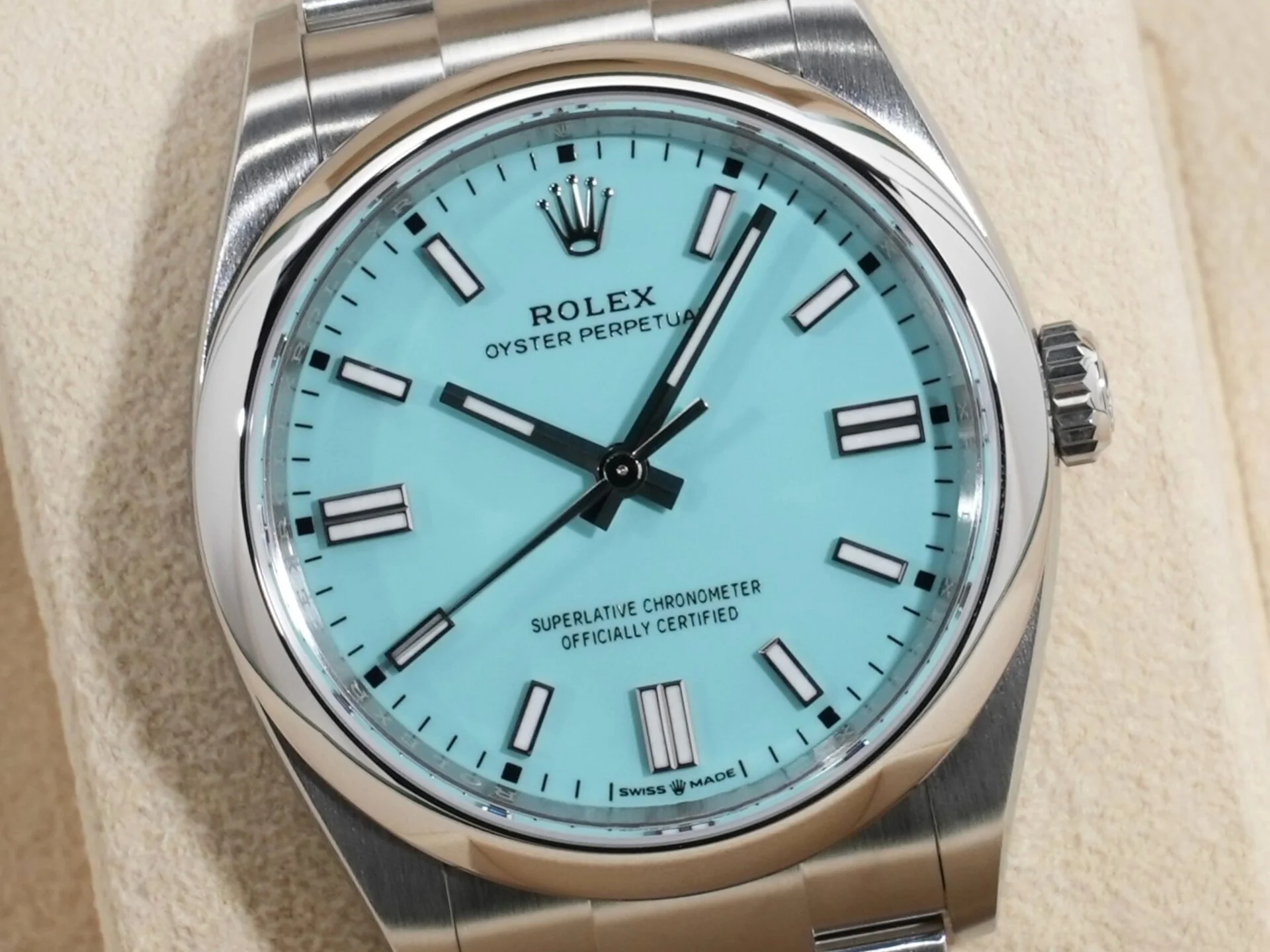 ロレックス オイスターパーペチュアル36 Ref.126000 ステンレススチール ターコイズ文字盤 - Image 3