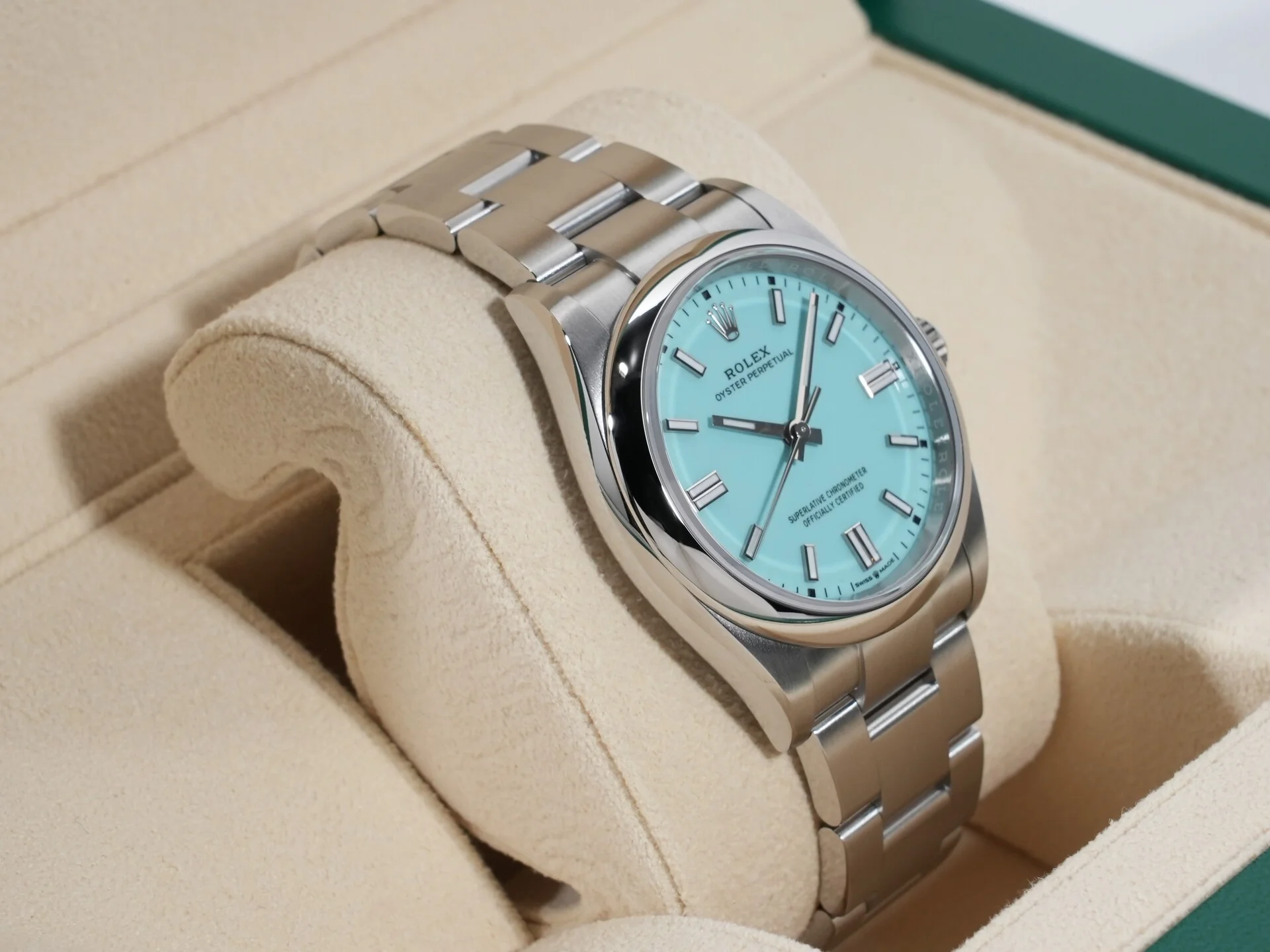 ロレックス オイスターパーペチュアル36 Ref.126000 ステンレススチール ターコイズ文字盤 - Image 5