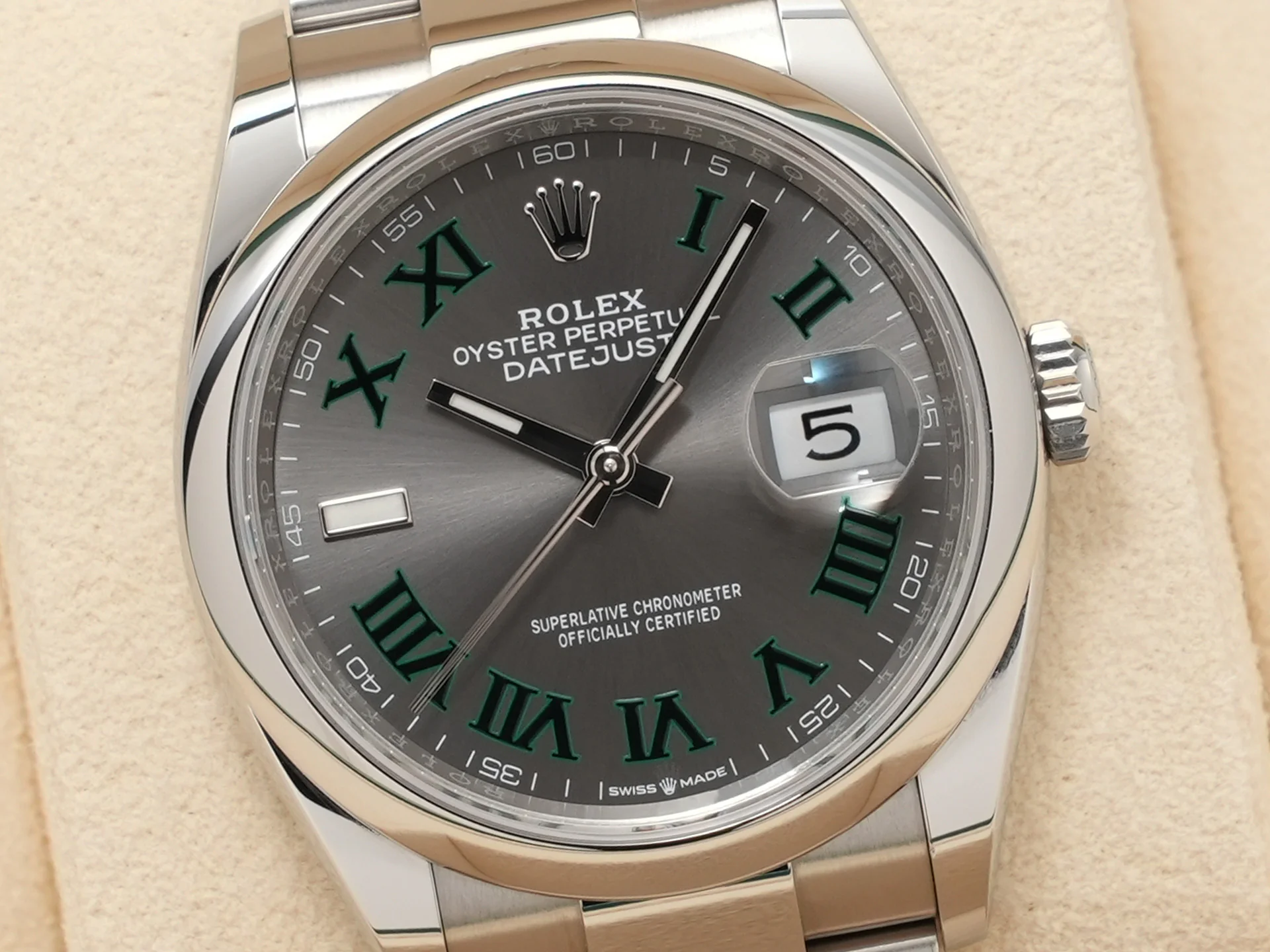 ロレックス デイトジャスト36 Ref.126200 ステンレススチール スレートローマン文字盤 オイスターブレスレット 中古 b2agyfy2 - Image 3