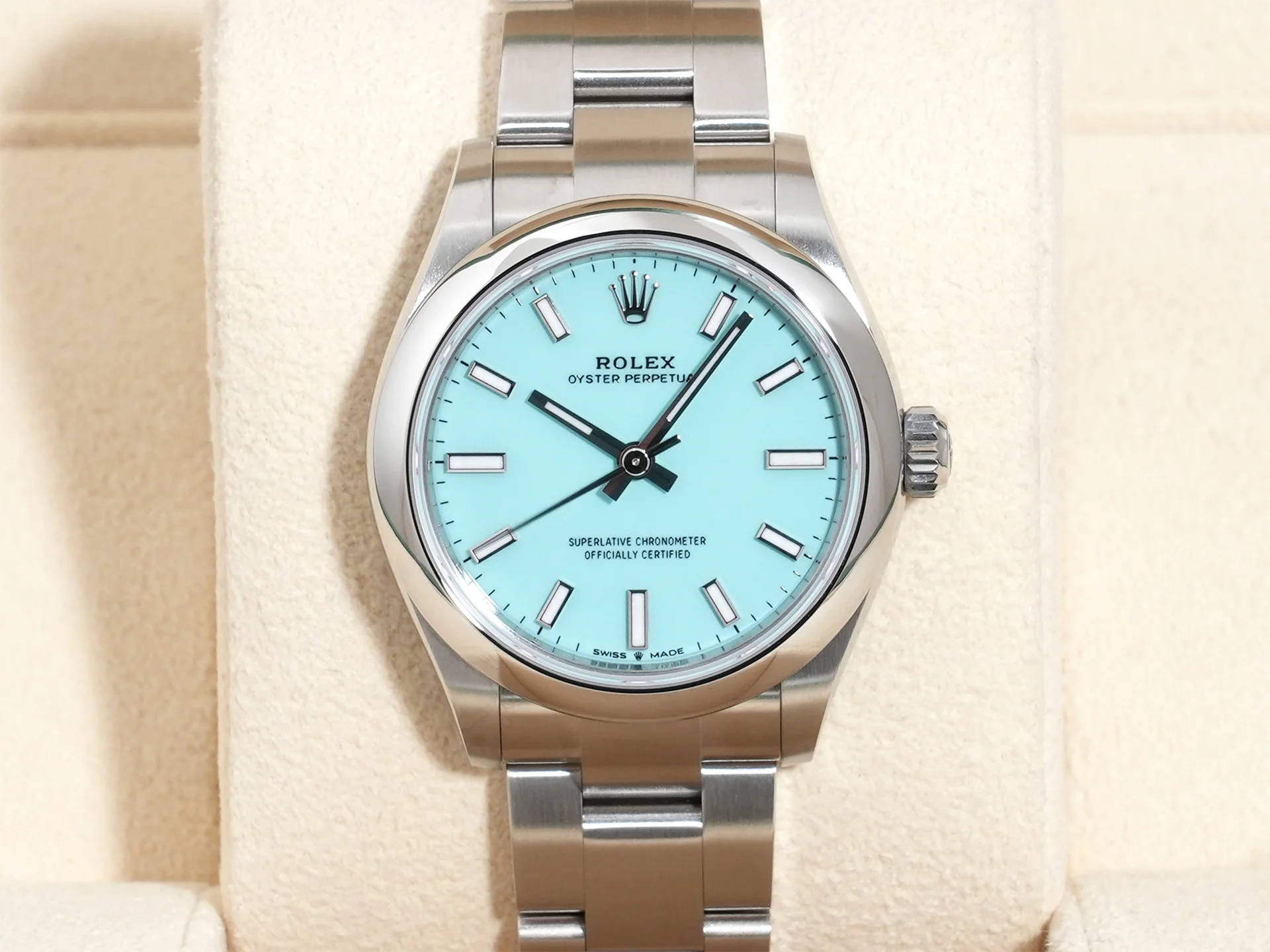 ロレックス オイスターパーペチュアル31 Ref.277200 ステンレススチール ターコイズ文字盤 - Image 2