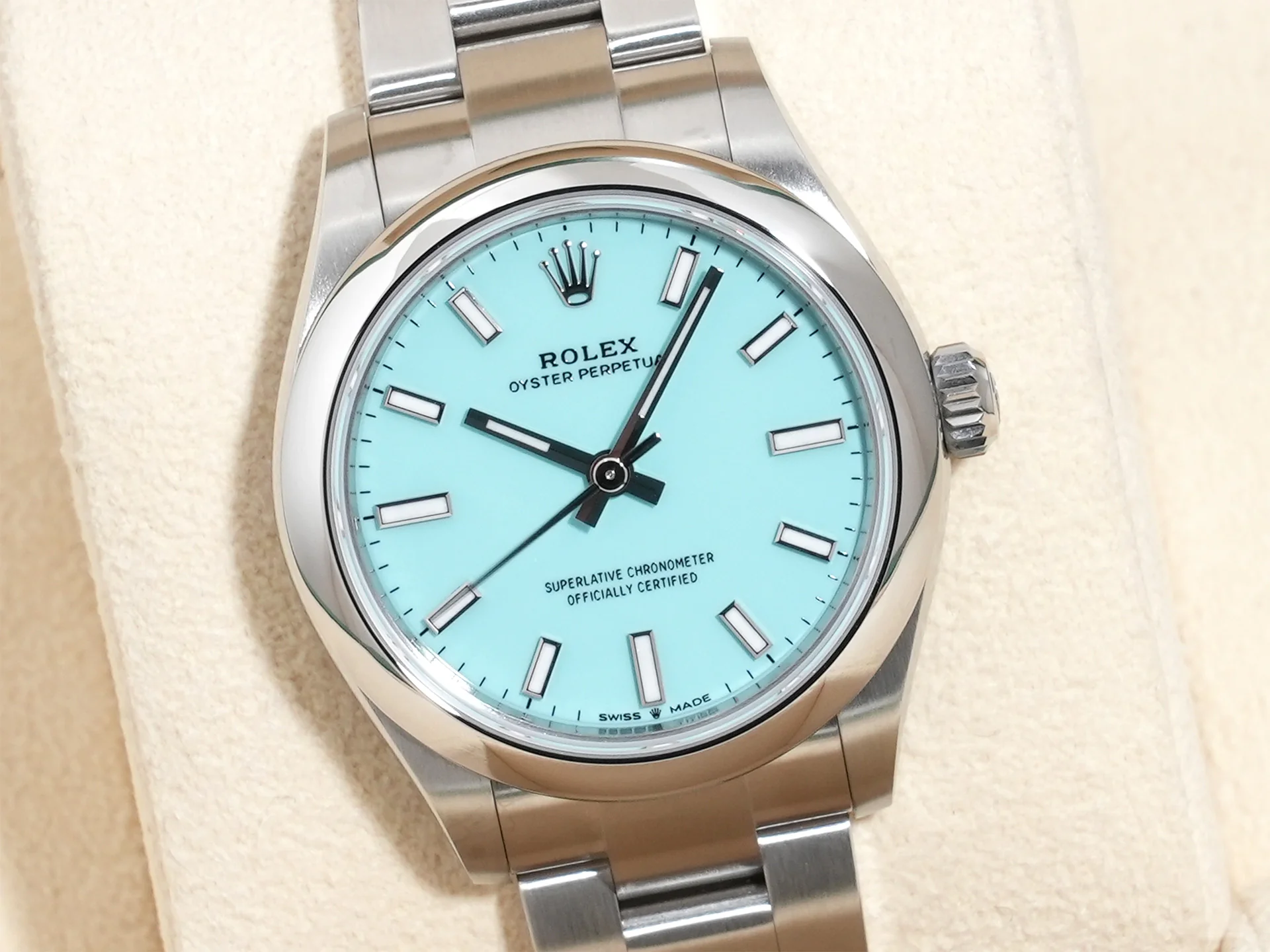 ロレックス オイスターパーペチュアル31 Ref.277200 ステンレススチール ターコイズ文字盤 - Image 3