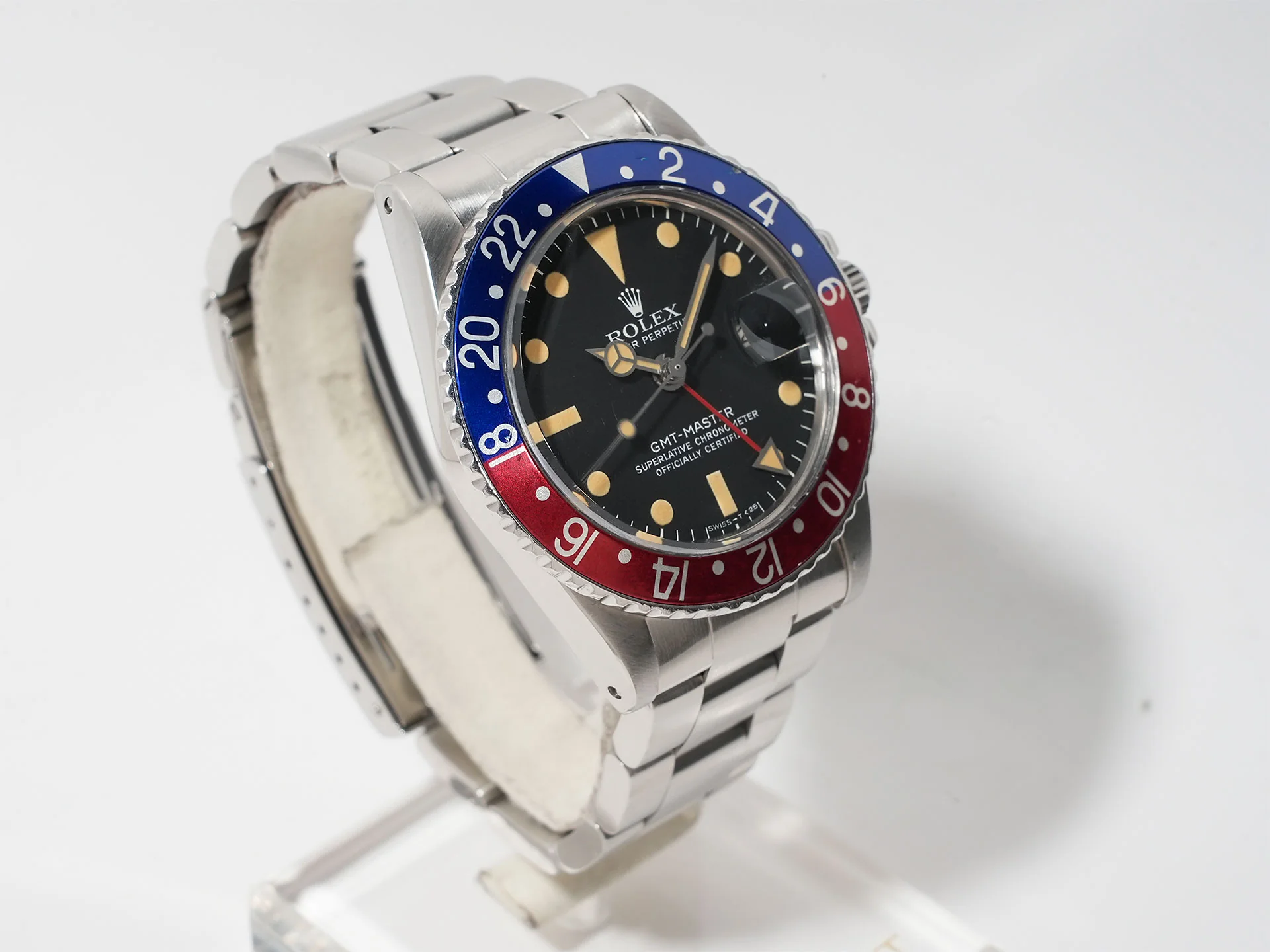 ロレックス GMTマスター Ref.1675 ステンレススチール ブラック文字盤 オイスターブレスレット - Image 5