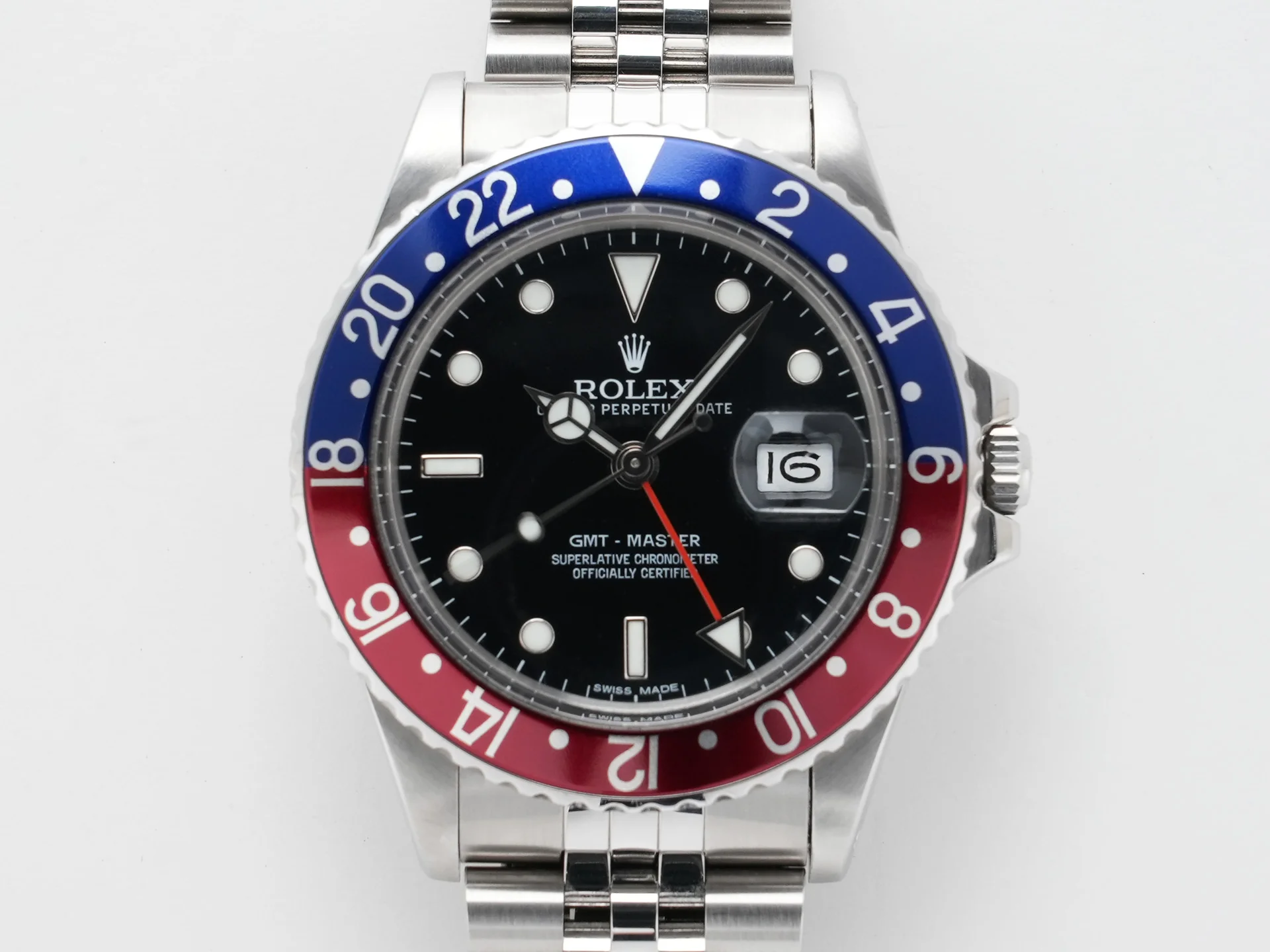 ロレックス GMTマスター Ref.16750 ステンレススチール ブラック文字盤 ジュビリーブレスレット 中古 br8bkixe - Image 2