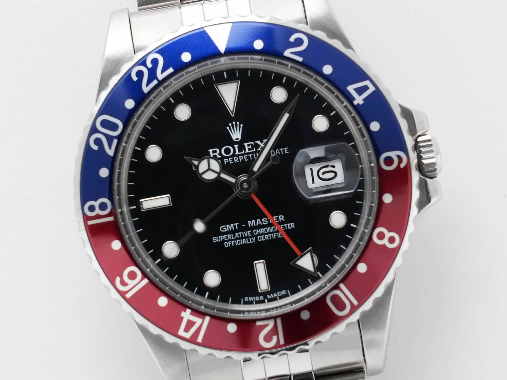 ロレックス GMTマスター Ref.16750 ステンレススチール ブラック文字盤 ジュビリーブレスレット 中古 br8bkixe - Image 3
