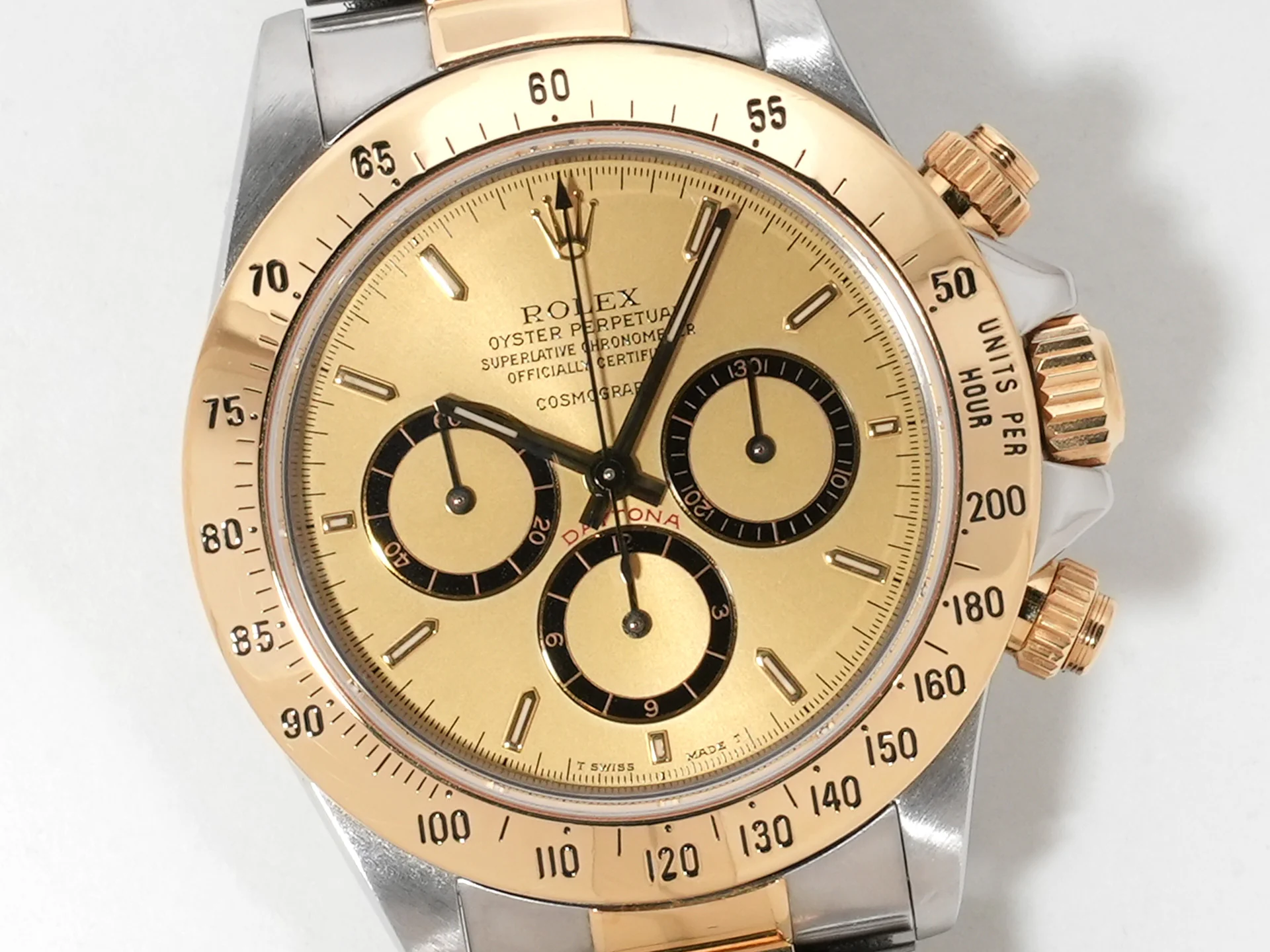 ロレックス デイトナ エルプリメロ Ref.16523 ステンレススチール/イエローゴールド シャンパン文字盤 中古 bt4jx2h9 - Image 3
